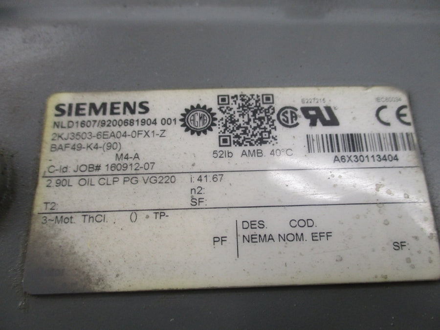SIEMENS 2KJ3503-6EA04-0FX1-Z NSNP