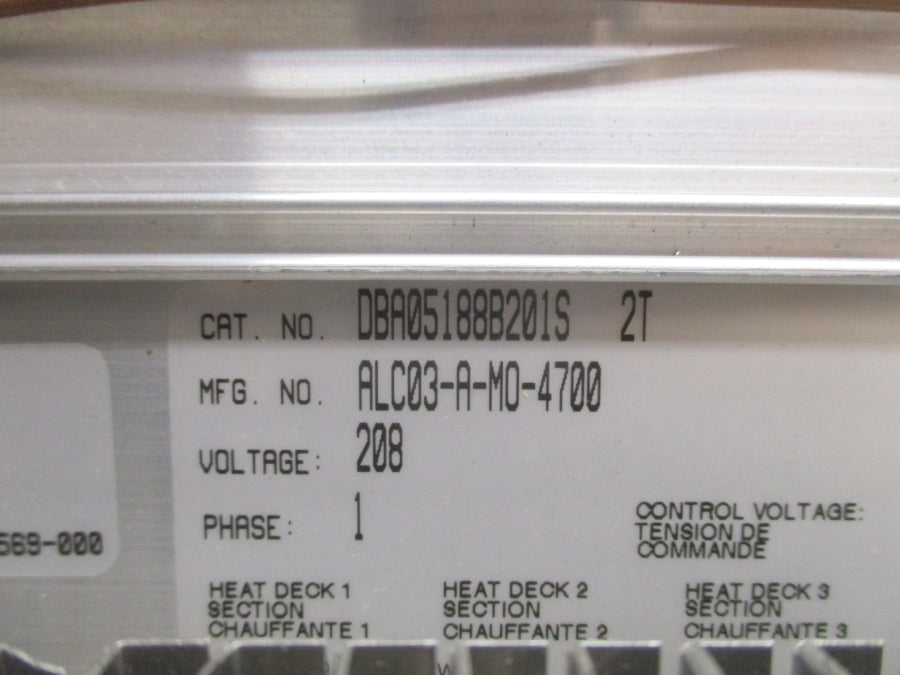 QMARK DBA05188B201S2T ALC03-A-MO-4700 208V 4.6A NSNP