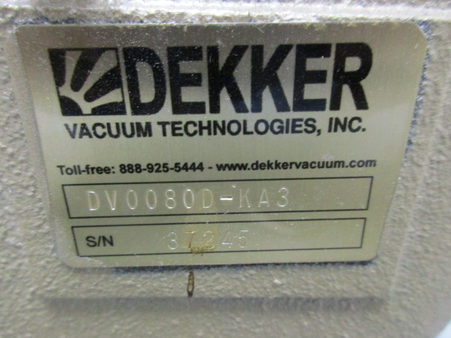 DEKKER DV0080D-KA3 230/460V 12.9/6.45A NSNP