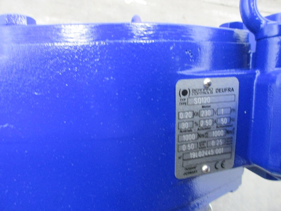 GEMU D488350WS32A1HLL2ABBQ1 WITH BERNARD CONTROLS SQ120 BUTTERFLY VALVE 230V NSNP