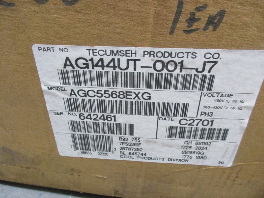 TECUMSEH AGC5568EXG AG144UT-001-J7 460V 75A NSMP