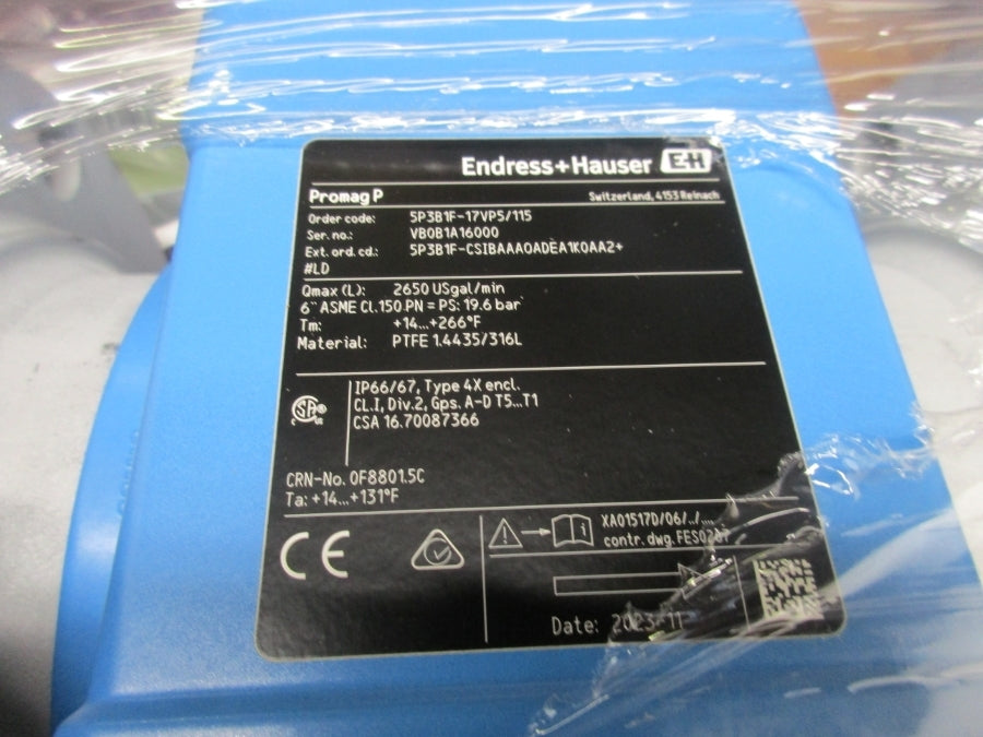 ENDRESS+HAUSER 5P3B1F-17VP5/115 F/W 01.06.03 NSMP