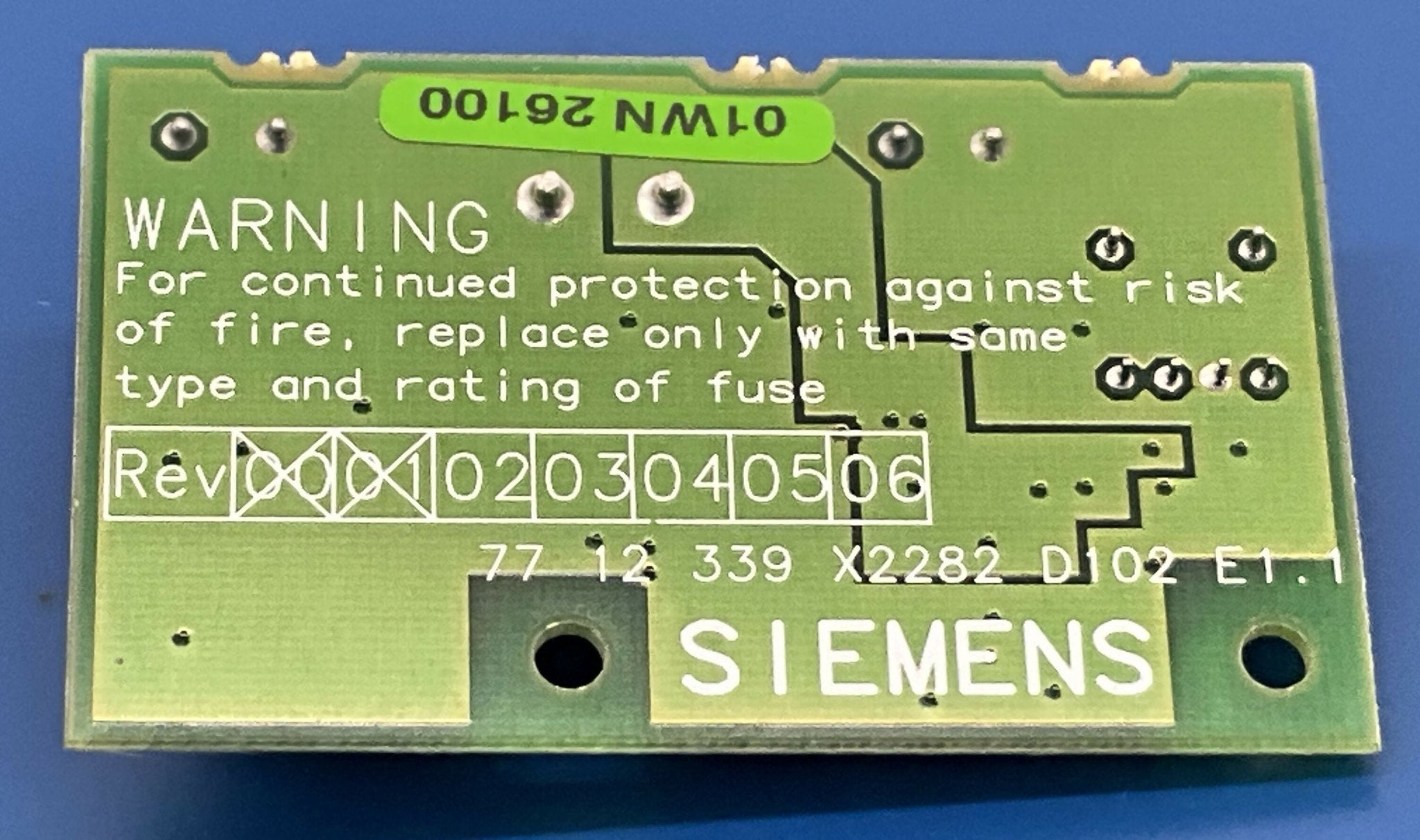 CIRCUIT BOARD D102 (7712339/07712339 SIEMENS