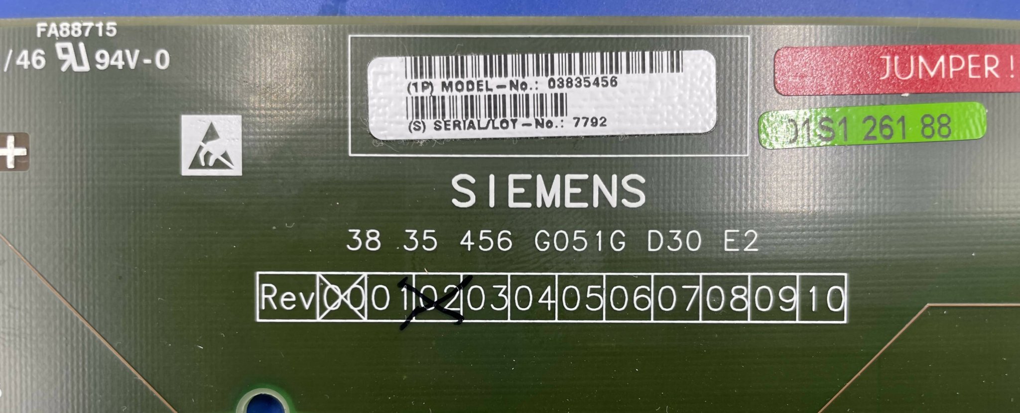 CIRCUIT BOARD D30 (03835456/3835453 SIEMENS