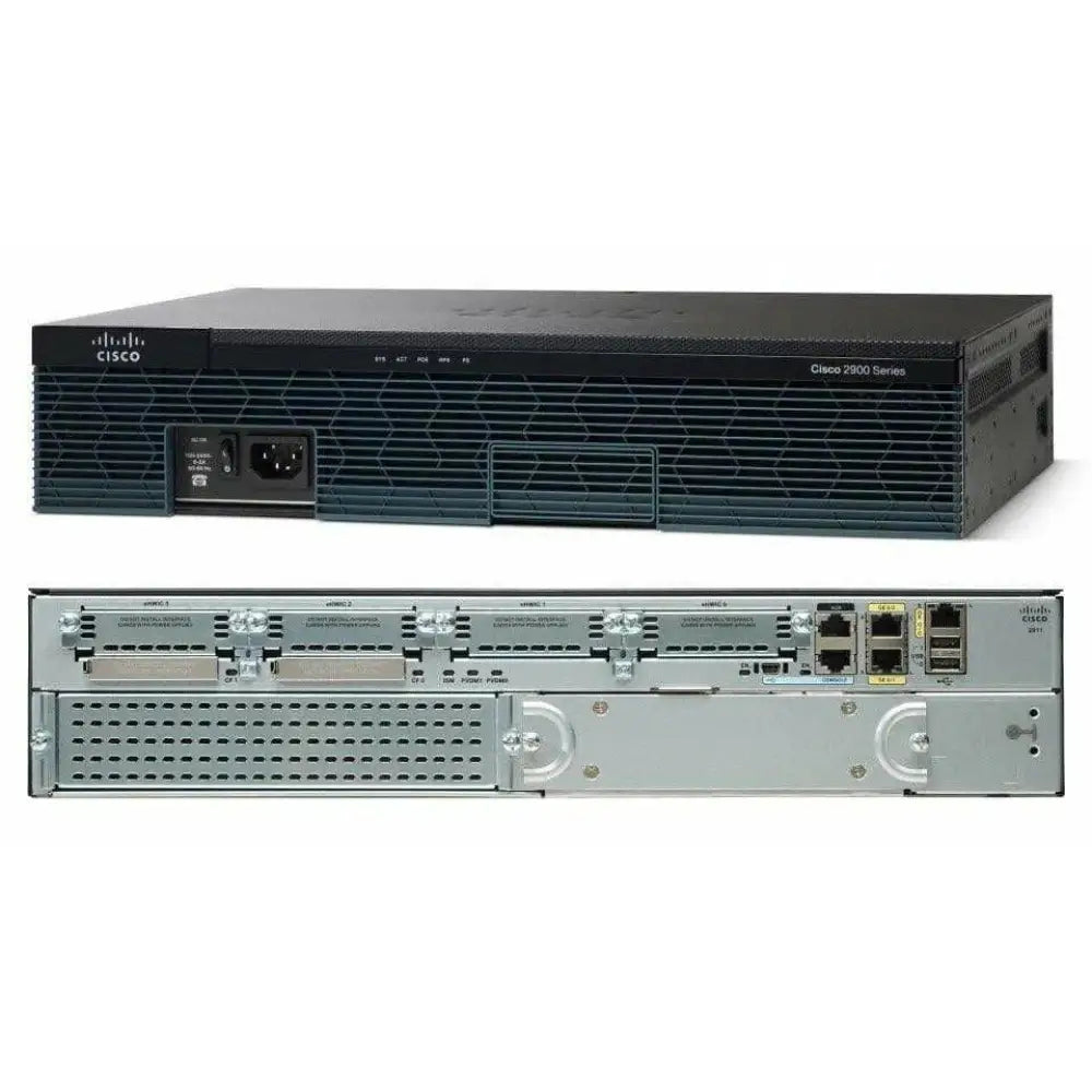 Cisco 2911 Voice Bundle CME/SRST Router PVDM3-16 UC License C2911-CME-SRST/K9 - Refurbished