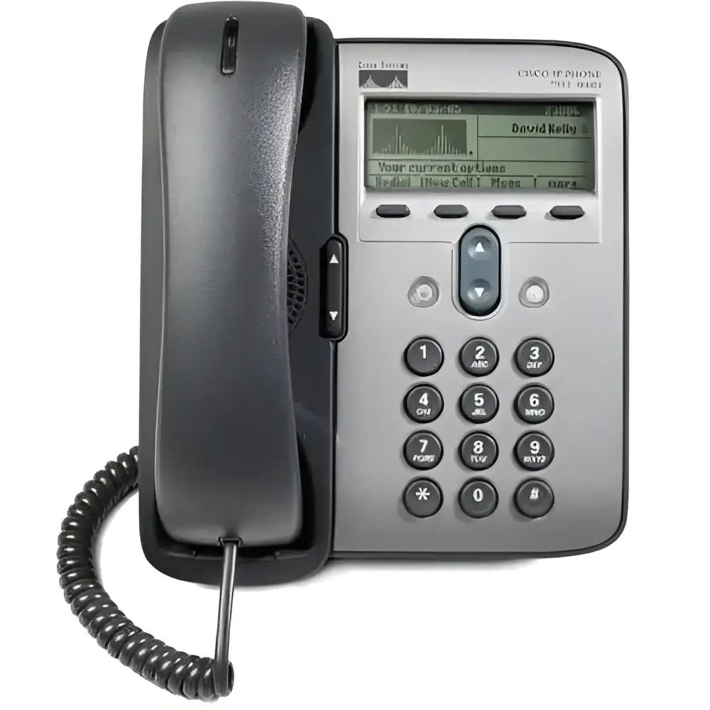 Cisco CP-7906G Unified IP Phone - VoIP, SIP/SCCP, PoE, LCD Display - Refurbished