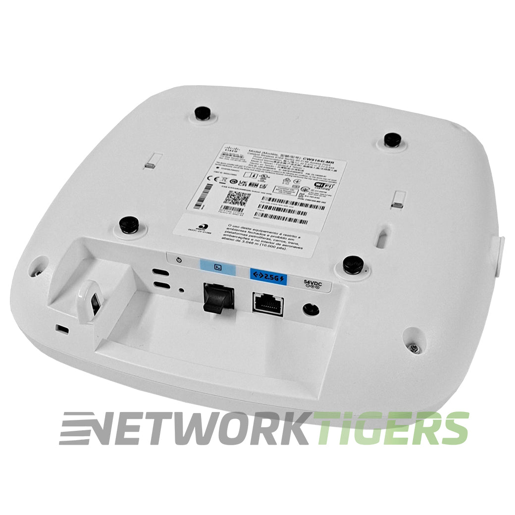 Cisco Meraki CW9164I-MR Wi-Fi 6E 802.11ax Int Ant HP Unclaimed WAP w/ Mounts