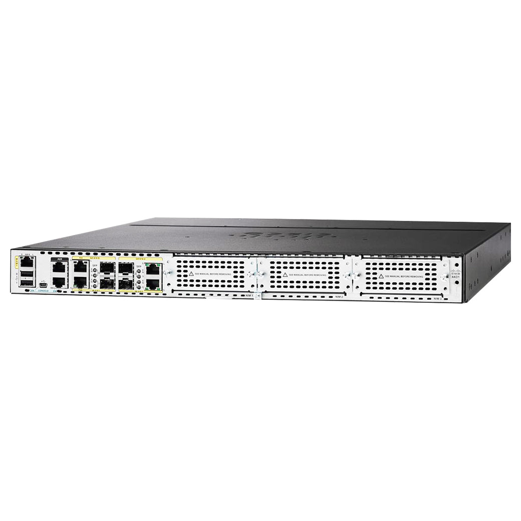 NEW Cisco ISR4431/K9 4x 1GB RJ45 4x 1GB SFP 3x NIM Slot 1x ISC Slot Router