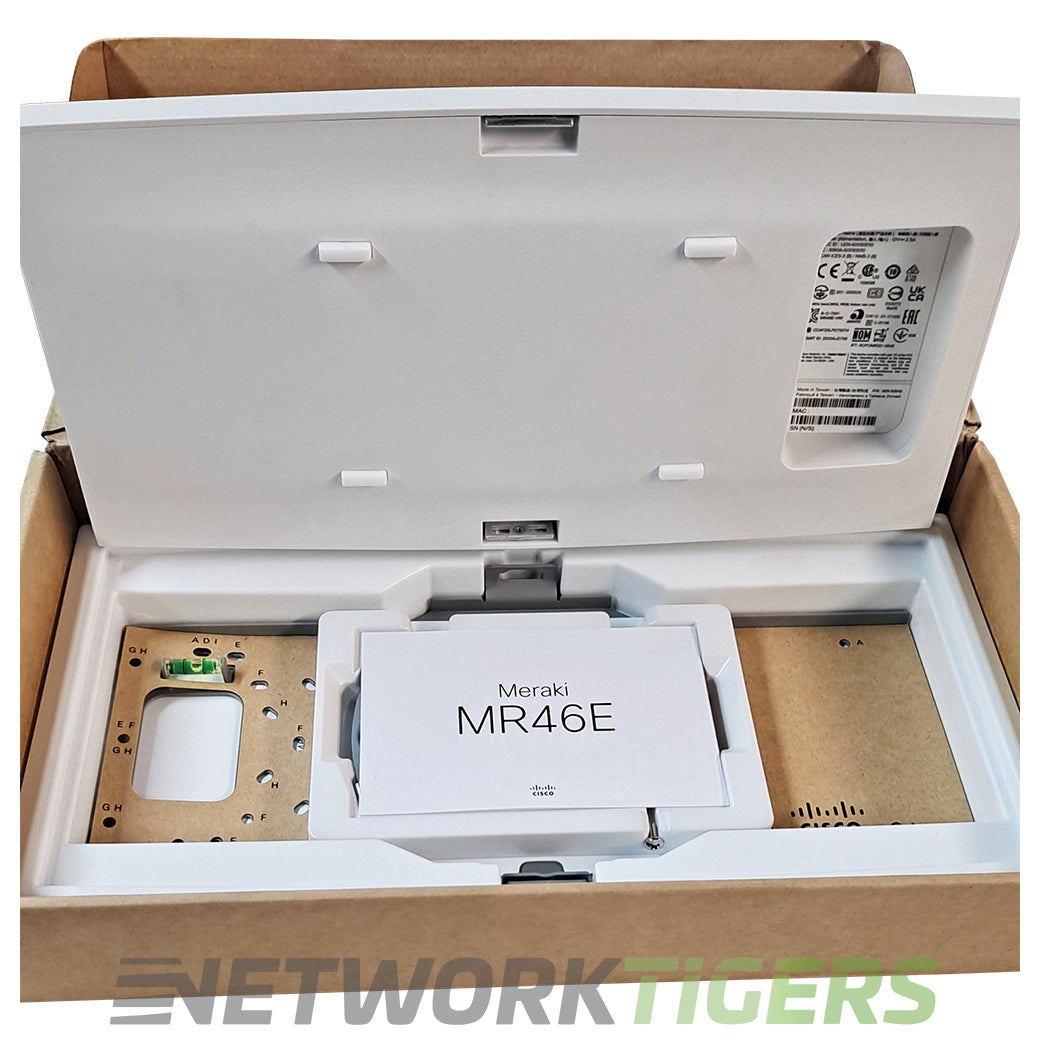 NEW Cisco Meraki MR46E-HW Wi-Fi 6 802.11ax External Ant Unclaimed WAP w/ Mounts
