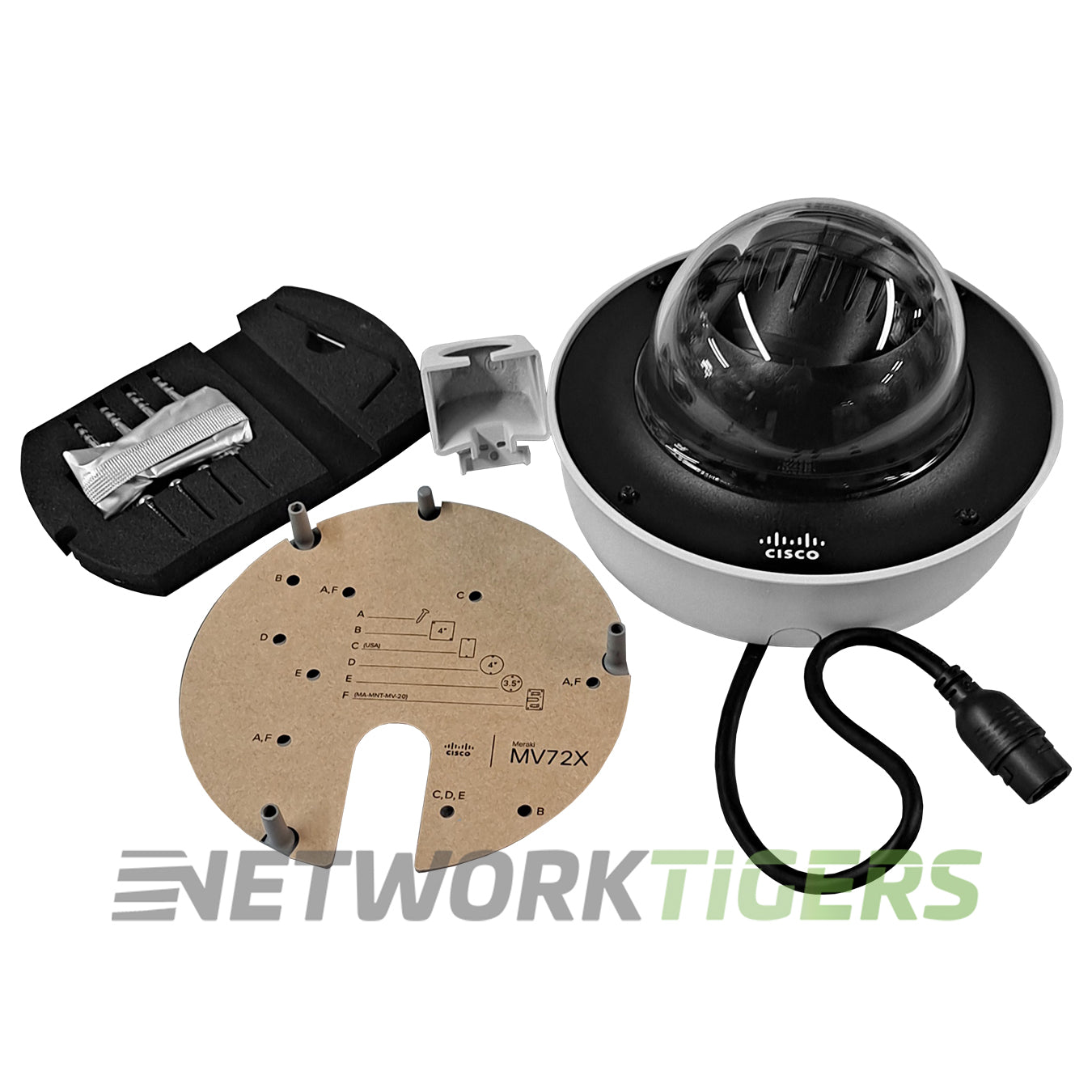 NEW Cisco Meraki MV72X-HW Varifocal Outdoor Dome Camera w/ 512GB Storage