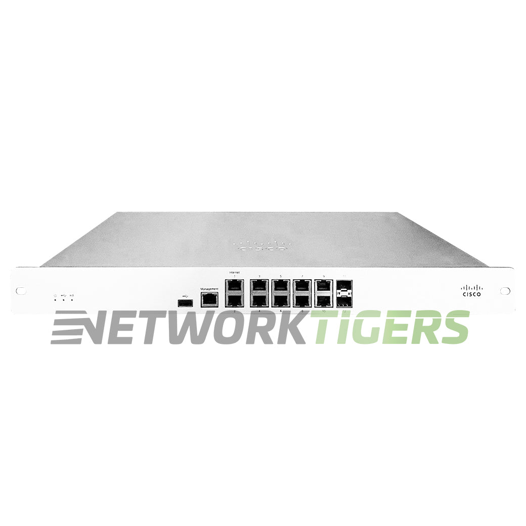 Cisco Meraki MX84-HW 500 Mbps 10x 1GB RJ45 2x 1GB SFP Unclaimed Firewall