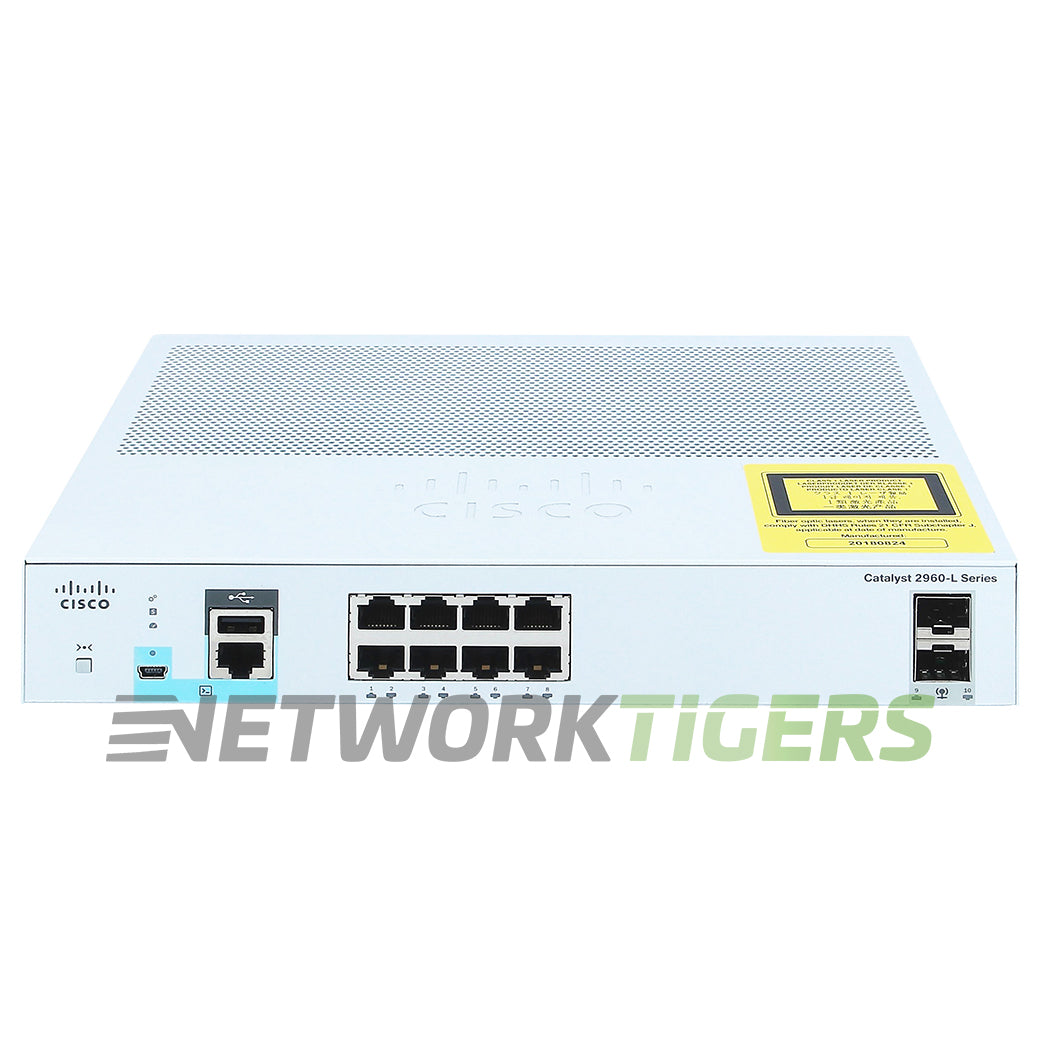 NEW Cisco WS-C2960L-SM-8TS Catalyst 2960L 8x GE RJ45 2x 1G SFP Switch
