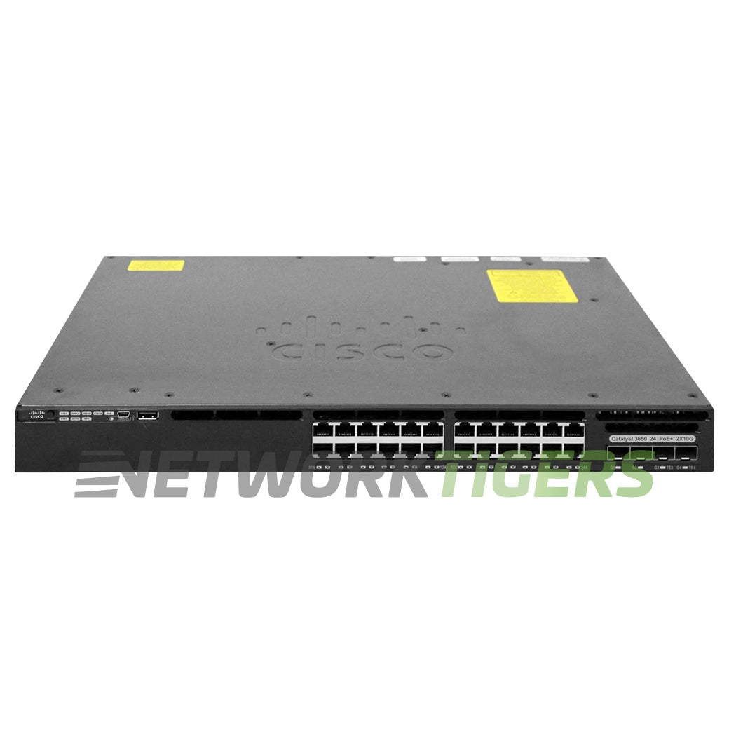 Cisco WS-C3650-24PDM-L 24x 1GB PoE+ RJ45 2x 10GB SFP+ 2x 1GB SFP LB Switch