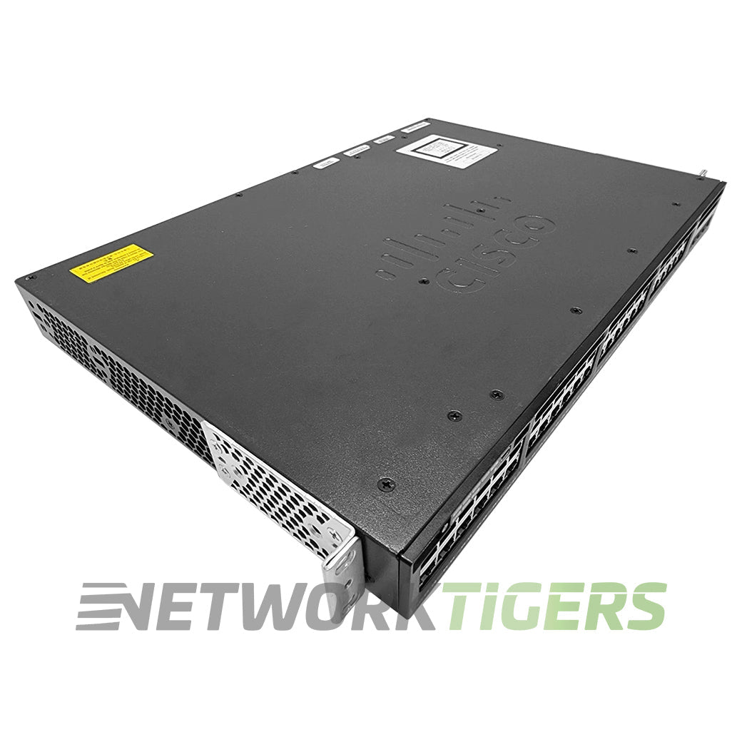 Cisco WS-C3650-48FQM-S 48x 1GB PoE+ RJ45 4x 10GB SFP+ Switch