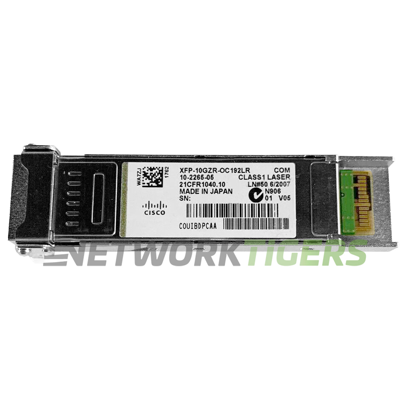 NEW Cisco XFP-10GZR-OC192LR 10GB BASE-ZR OC-192/STM-64 lR-2 XFP Transceiver