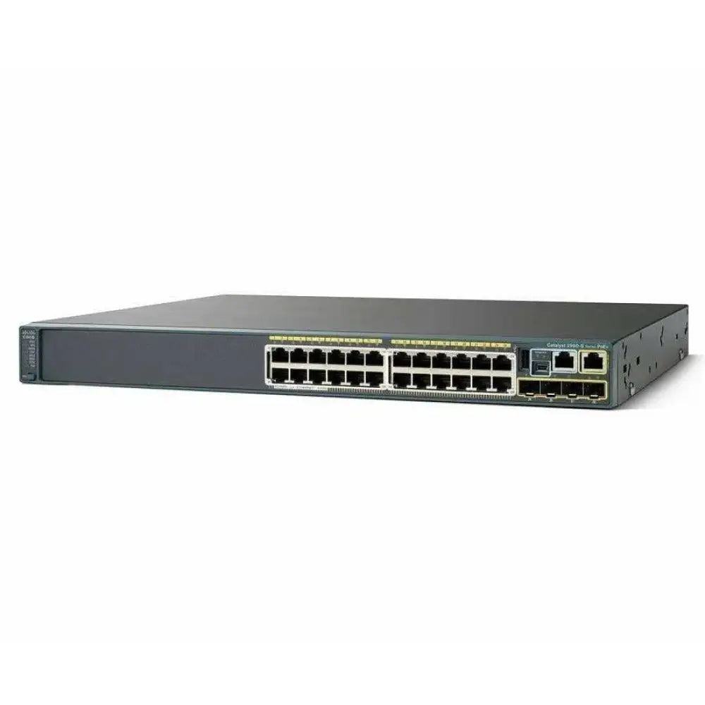 Cisco WS-C2960S-24PS-L Catalyst 2960S 24-Port GigE PoE+ 370W 4x SFP LAN Base Switch - Refurbished