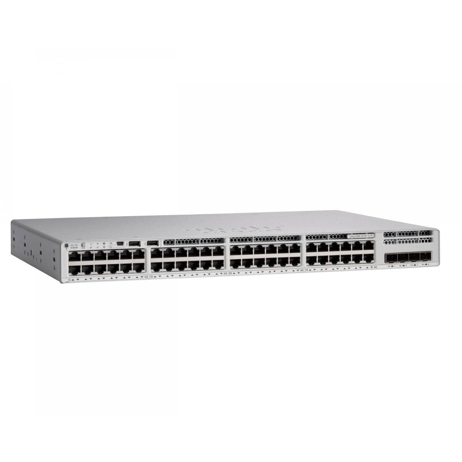 C9200L-48T-4X-A - Cisco Catalyst 9200 Series Switch with 48 ports gigabit ethernet, Data Only, 4x 10 gigabit SFP fixed uplink, Network Advantage license