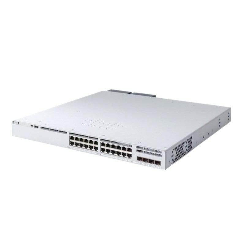 C9300L-24T-4X-A - Cisco Catalyst 9300 Switch with 24-port 1GE copper, fixed 4x10G SFP+ uplinks, and Network Advantage