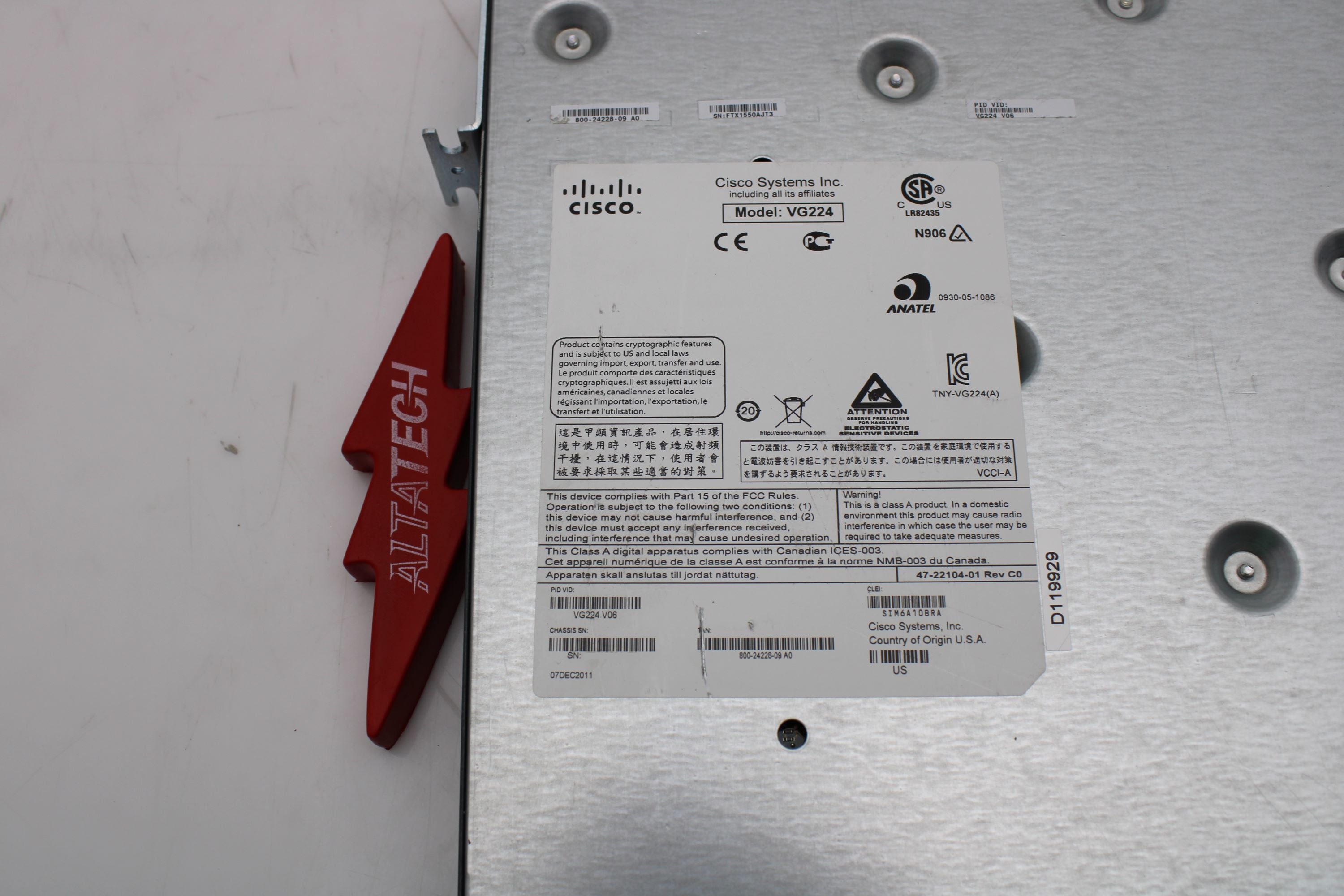 Cisco VG224 VG224 Cisco Voice Gateway