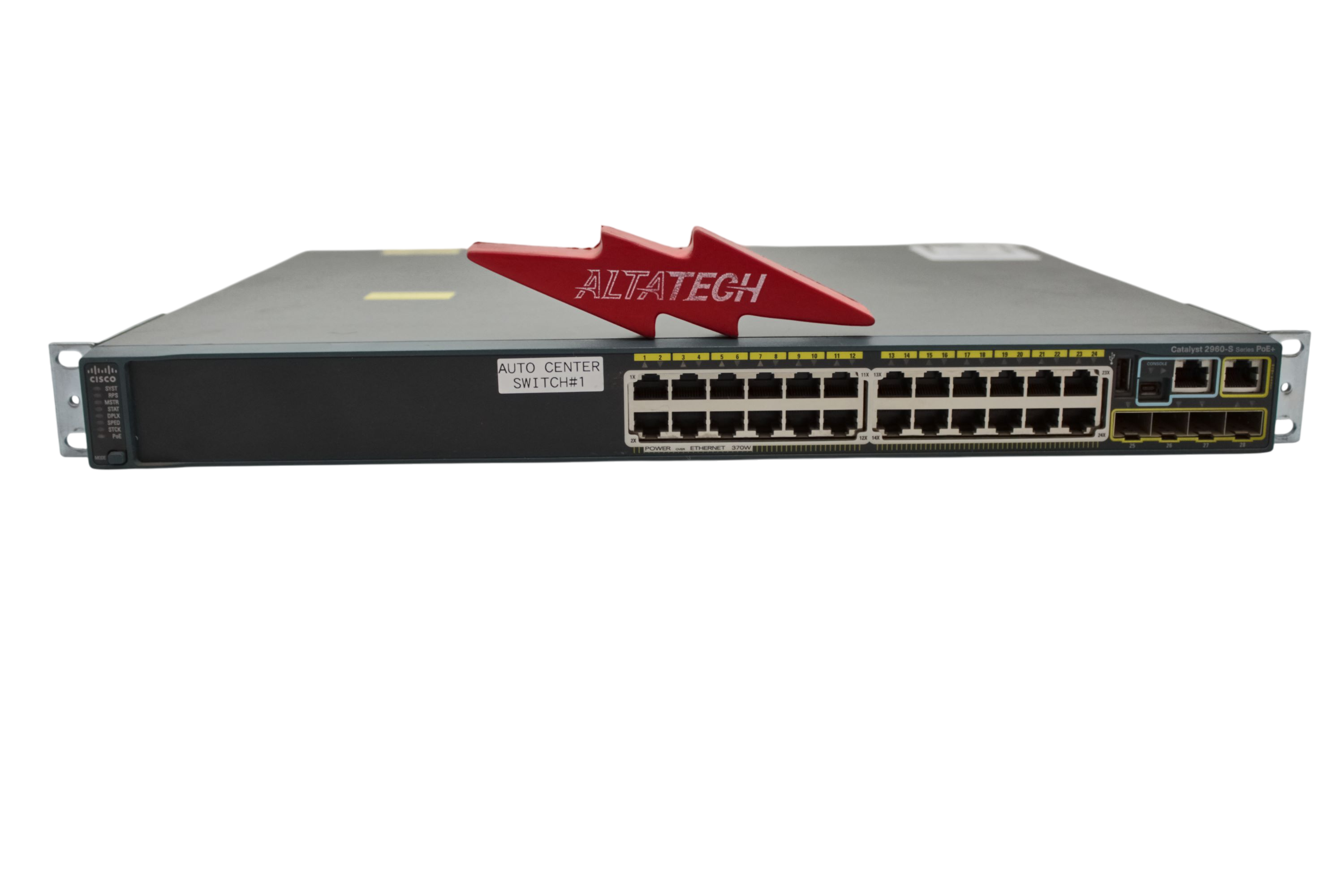 Cisco WS-C2960S-24PS-L 2960S 24 Port Gigabit PoE+ Switch