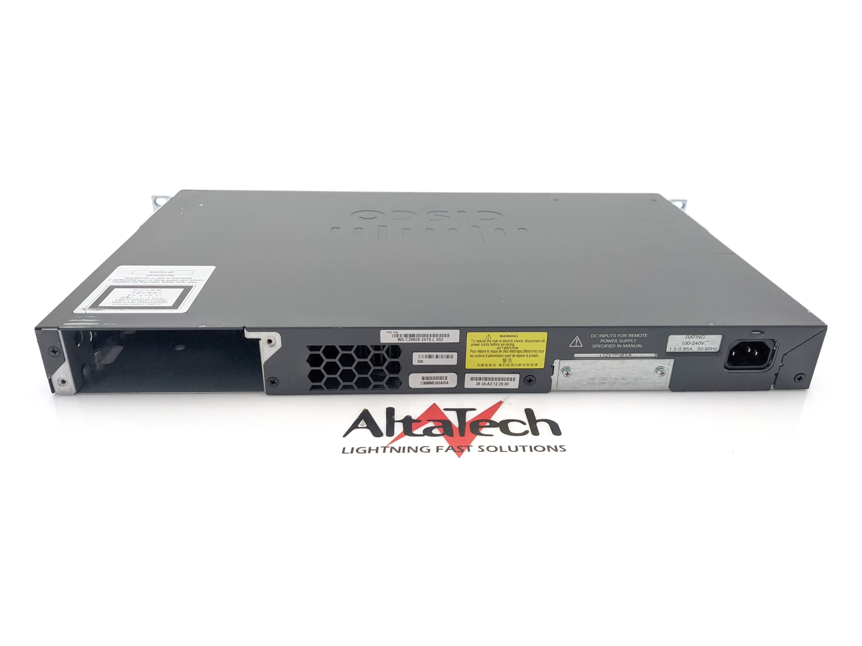 Cisco WS-C2960X-24TS-L Catalyst 2960-X 24x 1Gbps Ethernet Switch