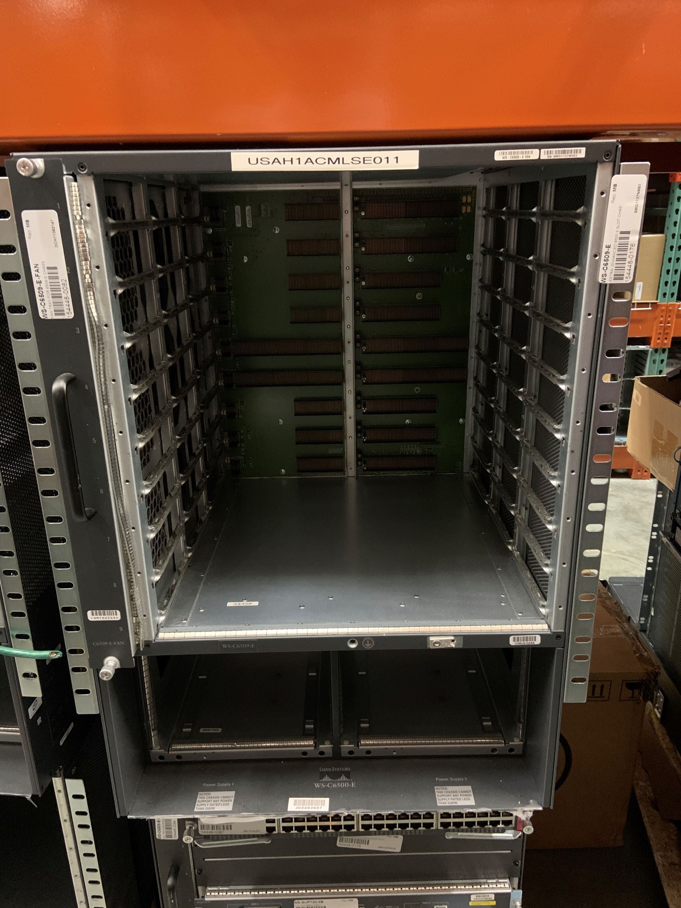 Cisco WS-C6509 WS-C6509-E Catalyst 6500 Enhanced 9-slot chassis 15RU