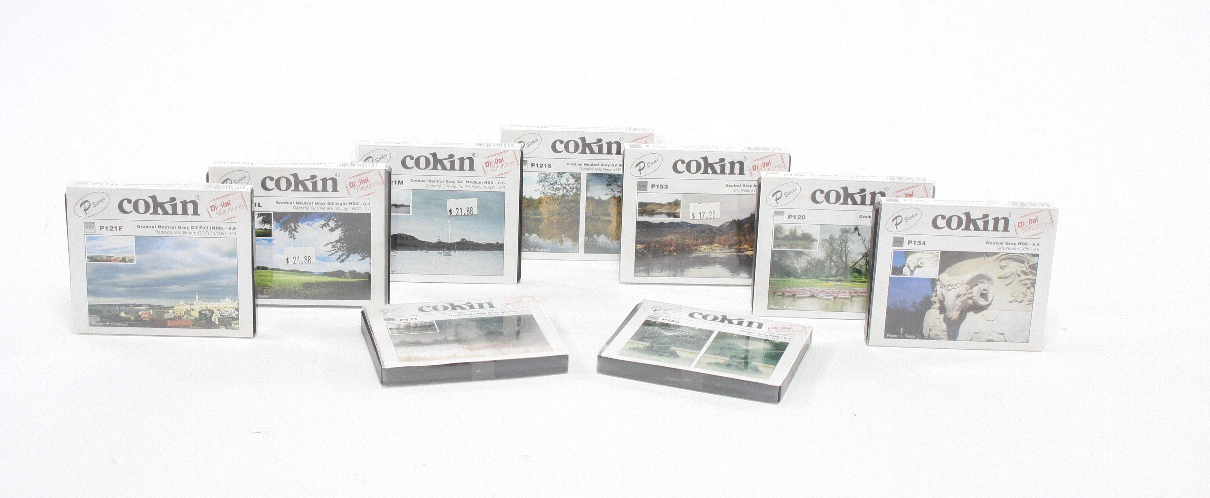 Cokin Filter Set with Stepdown Rings and Lee Filter Cases