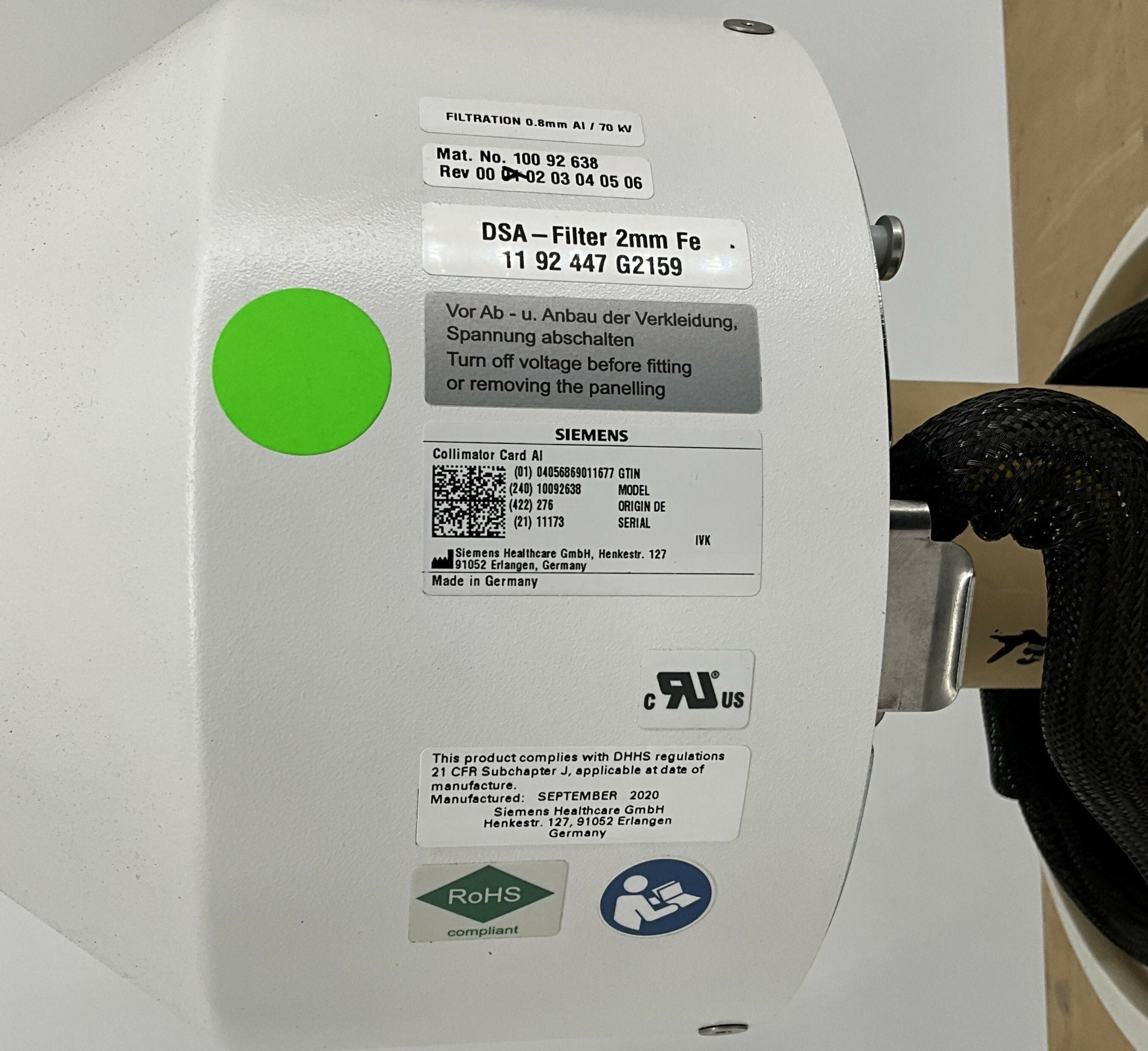 COLLIMATOR CARD AI (10092638/1192447 SIEMENS