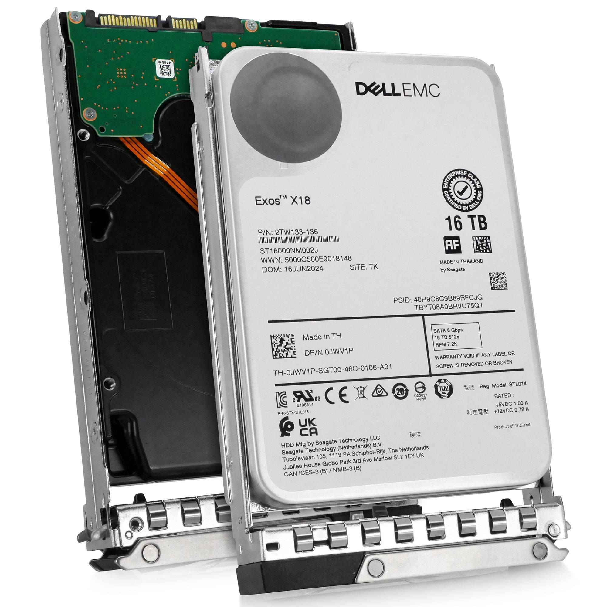 Dell G14 400-BHFM 16TB 7.2K RPM SATA 6Gb/s 512e 3.5in Hard Drive