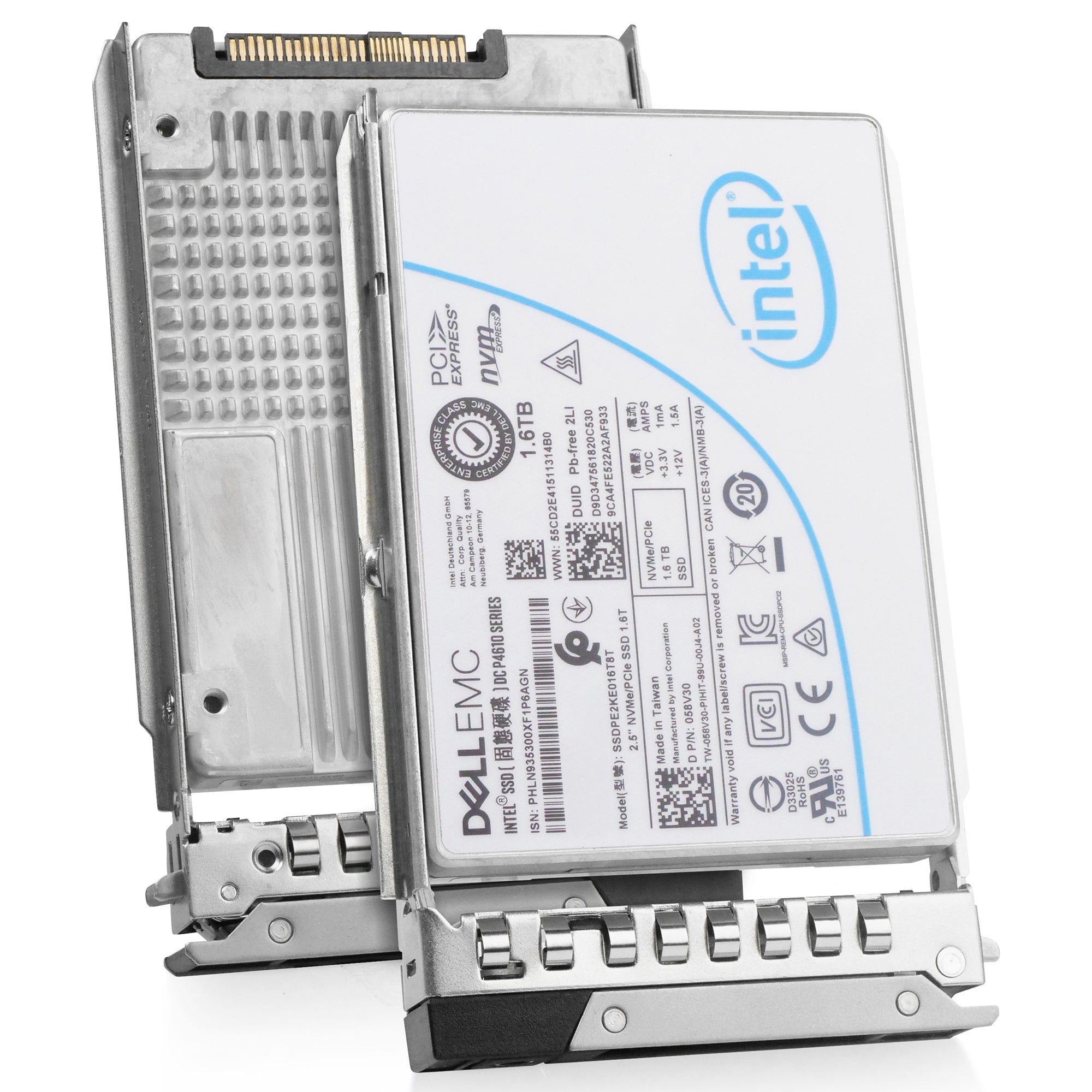 Dell G14 97PWG 1.6TB 3 DWPD PCIe Gen 3.1 x4 4GB/s Mixed-Use 3D TLC U.2 NVMe 2.5in Refurbished SSD