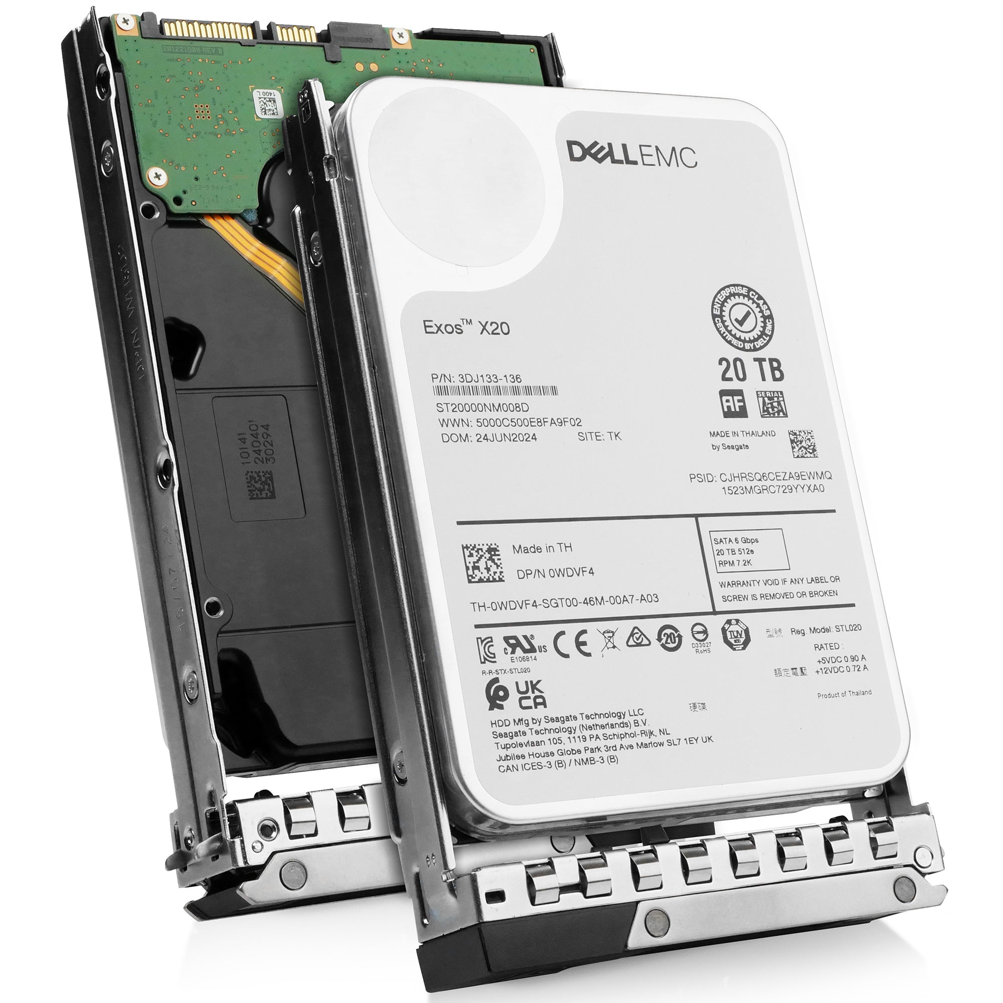 Dell G14 79THP 20TB 7.2K RPM SATA 6Gb/s 512e 3.5in Hard Drive