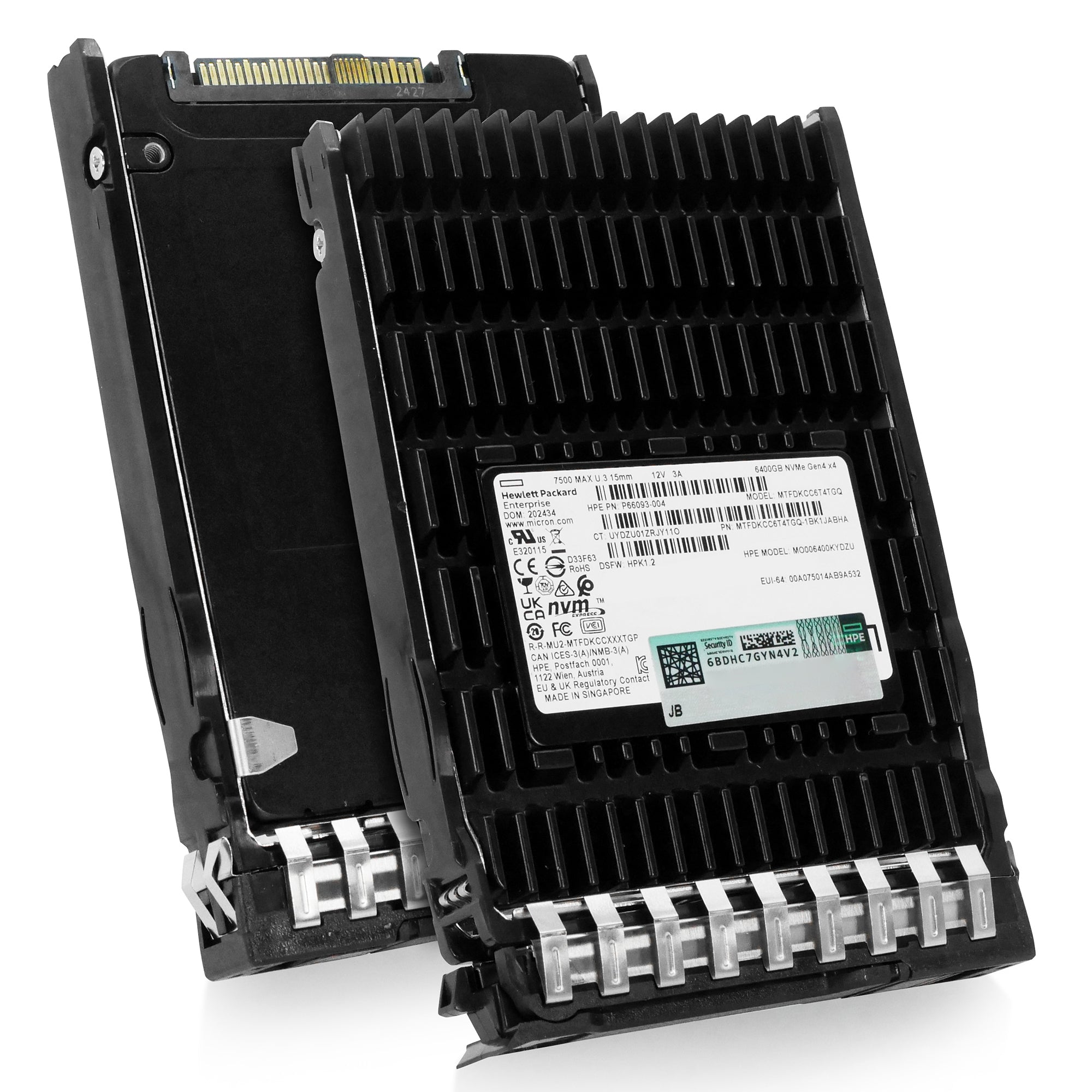 HP Generation 11 P66093-004 6.4TB 3 DWPD PCIe Gen 4.0 x4 8GB/s 3D TLC U.3 NVMe 2.5in Solid State Drive