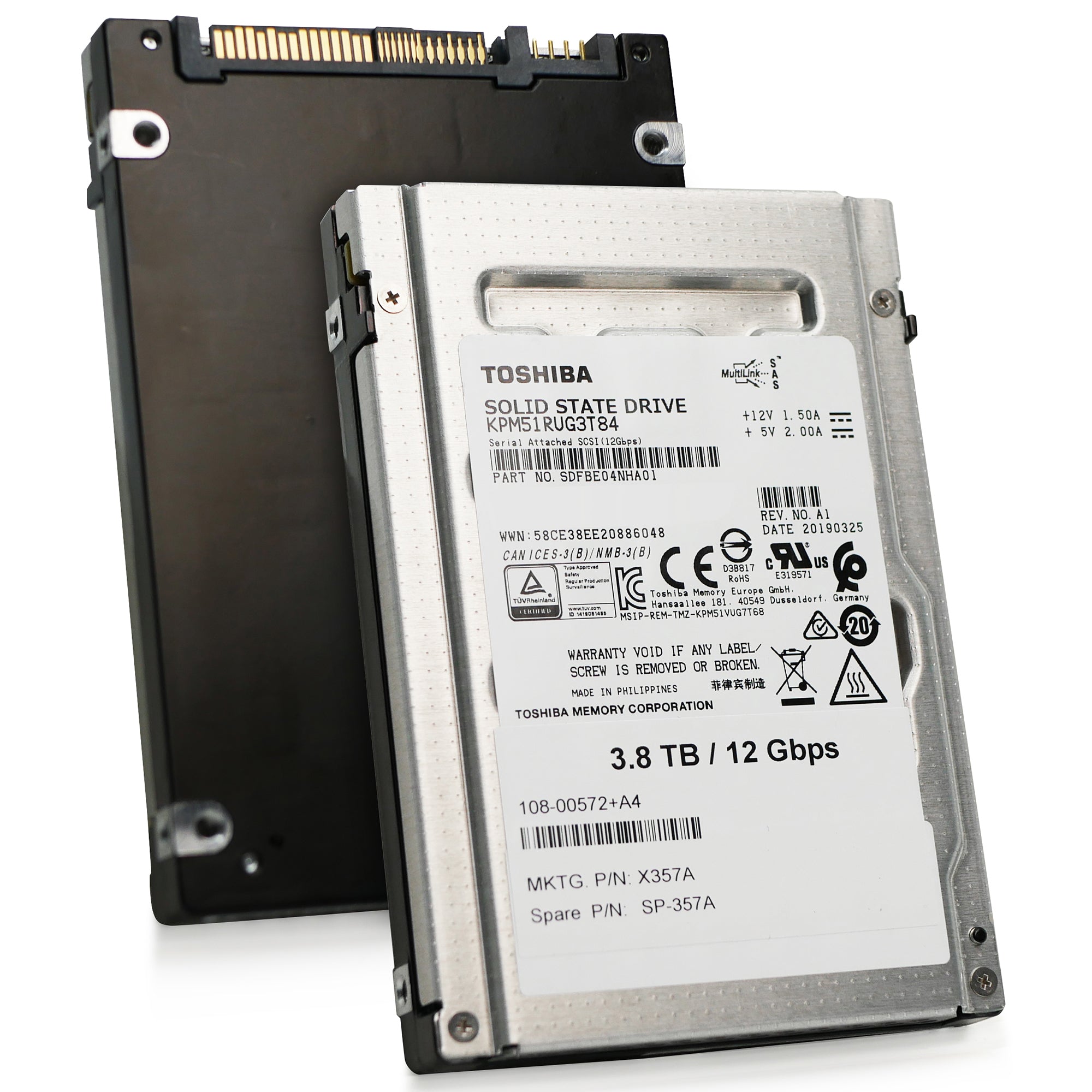 Toshiba KPM51RUG3T84 3.84TB SAS 12Gb/s 2.5" SSD