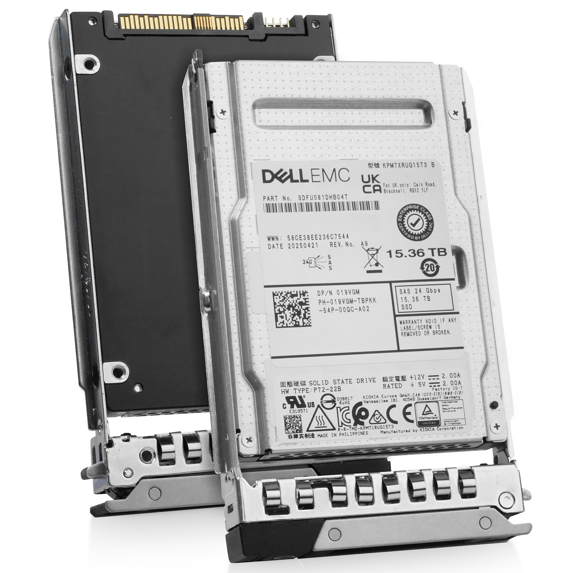 Dell G14 400-AVNQ 15.36TB 1 DWPD SAS-4 24Gb/s Read Intensive 3D TLC 2.5in Solid State Drive