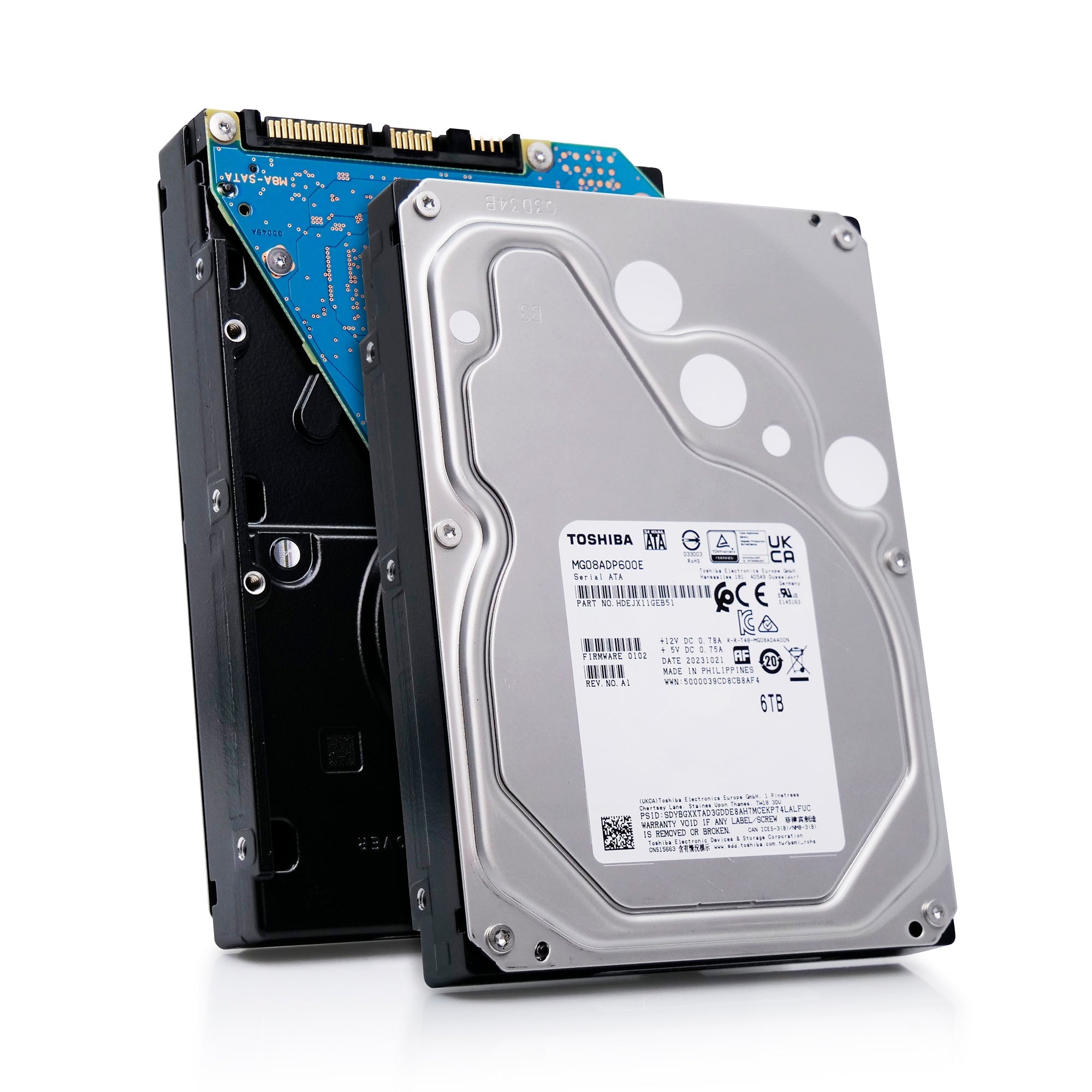 Toshiba MG08 MG08ADP600E 6TB 7.2K RPM SATA 6Gb/s 512e 3.5in Hard Drive