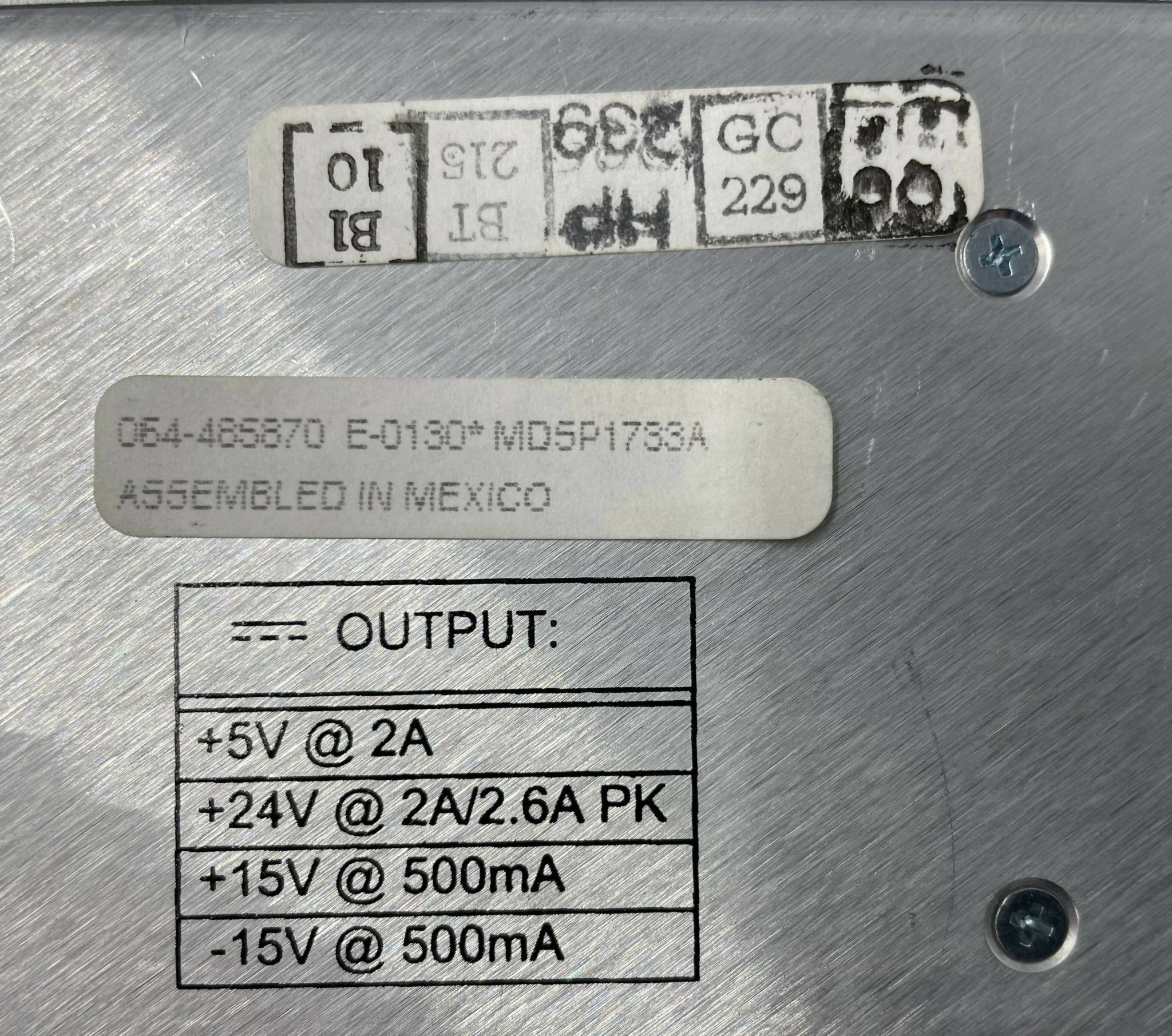 CONDOR DC POWER SUPPLY (MDSP1733A/2366118 GE