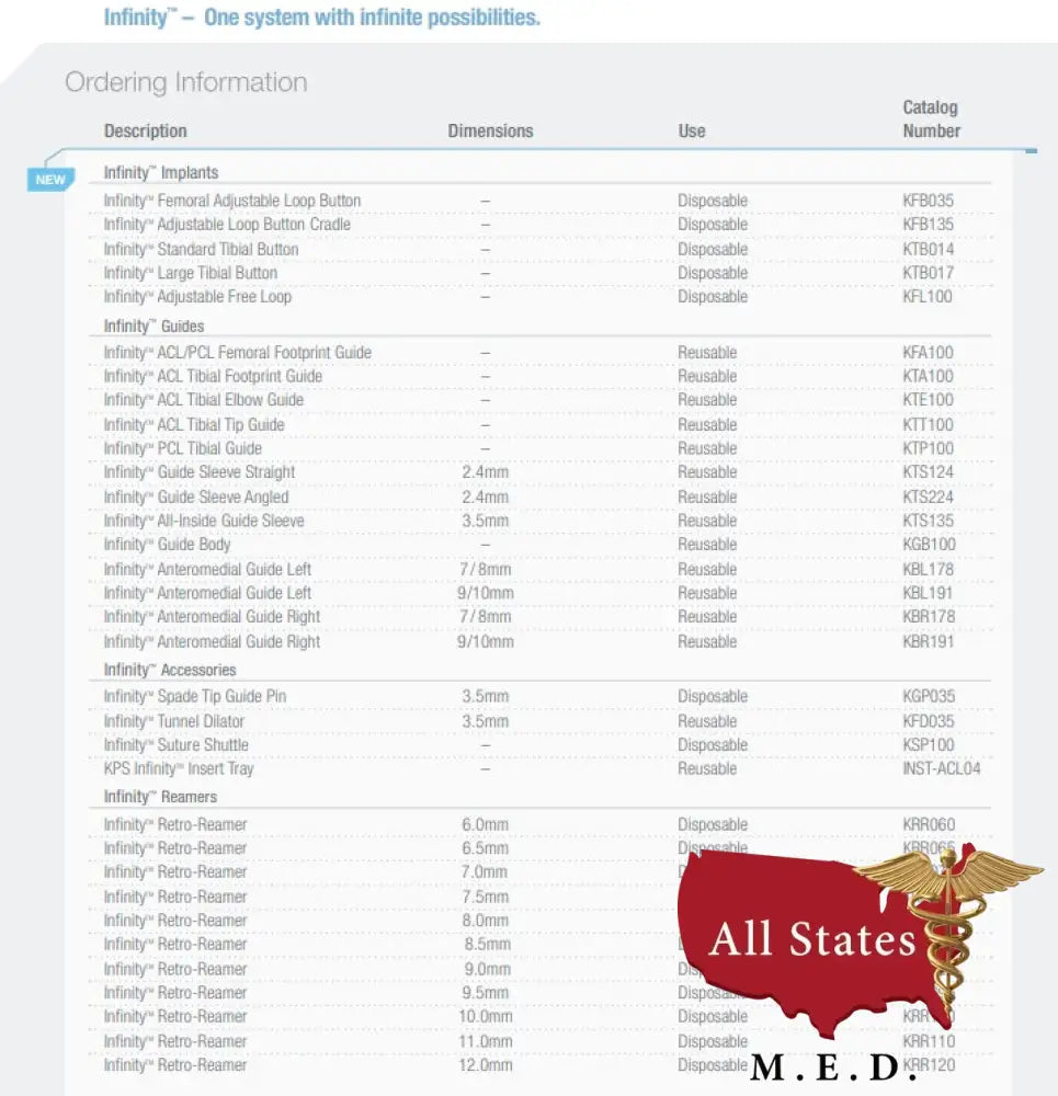Conmed KFB135 INFINITY ADJUSTABLE LOOP BUTTON CRADLE