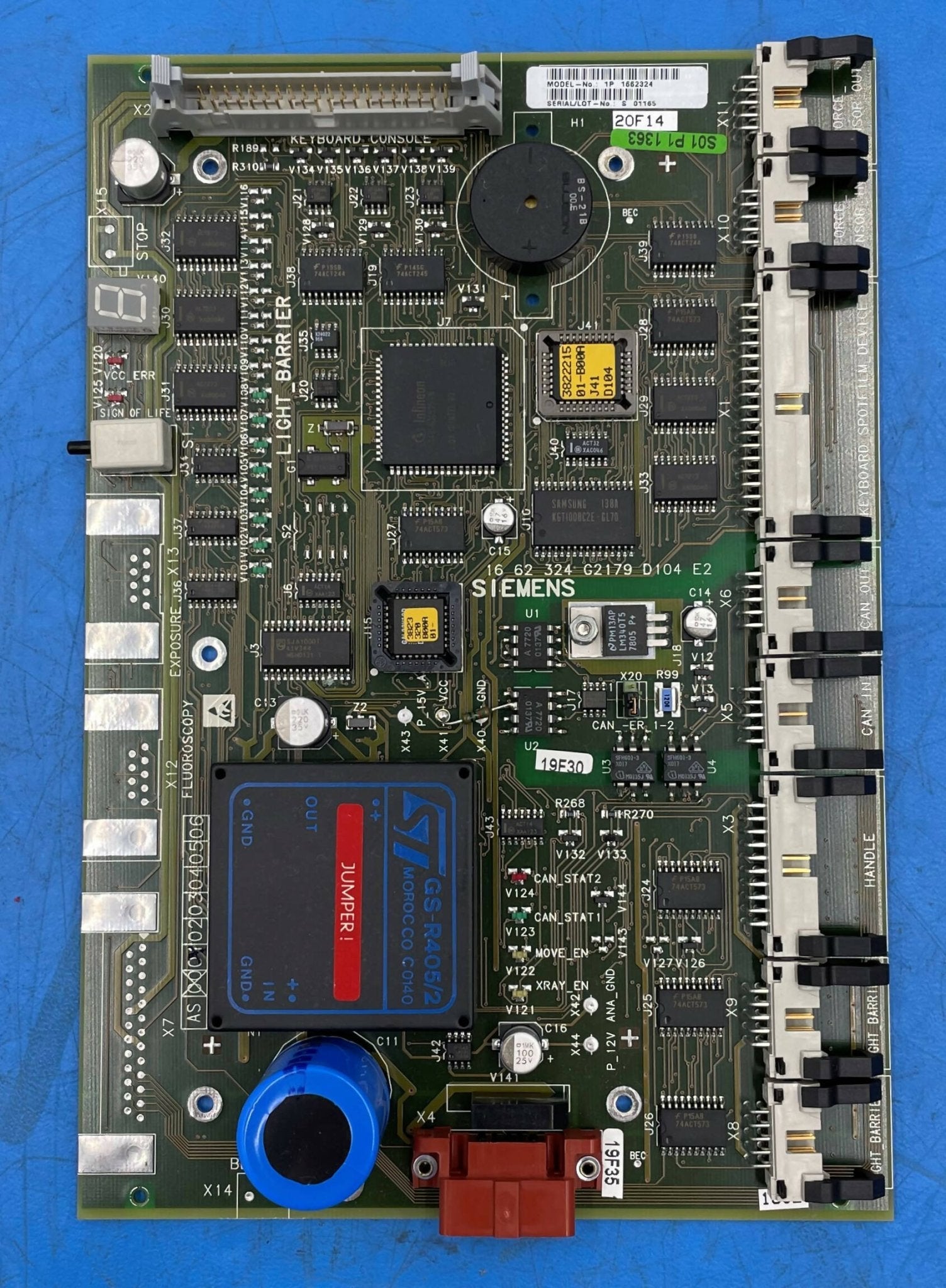 CONTROL CPU ESD D104 (1662324/01662324/1P1662324 SIEMENS