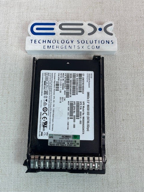 HPE 872520-001 - 960GB SATA 6G SFF MU SC DS SSD 872348-B21