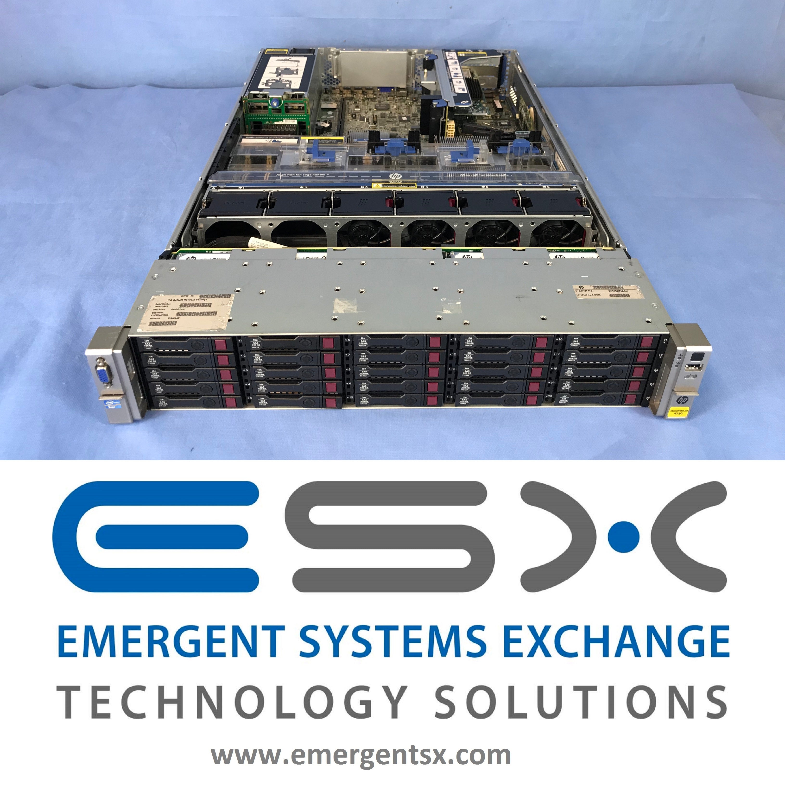 HP DL380p G8 2U Server 2x 6 Core E5-2620 2 GHz 64GB RAM 25x 900GB 10k SAS