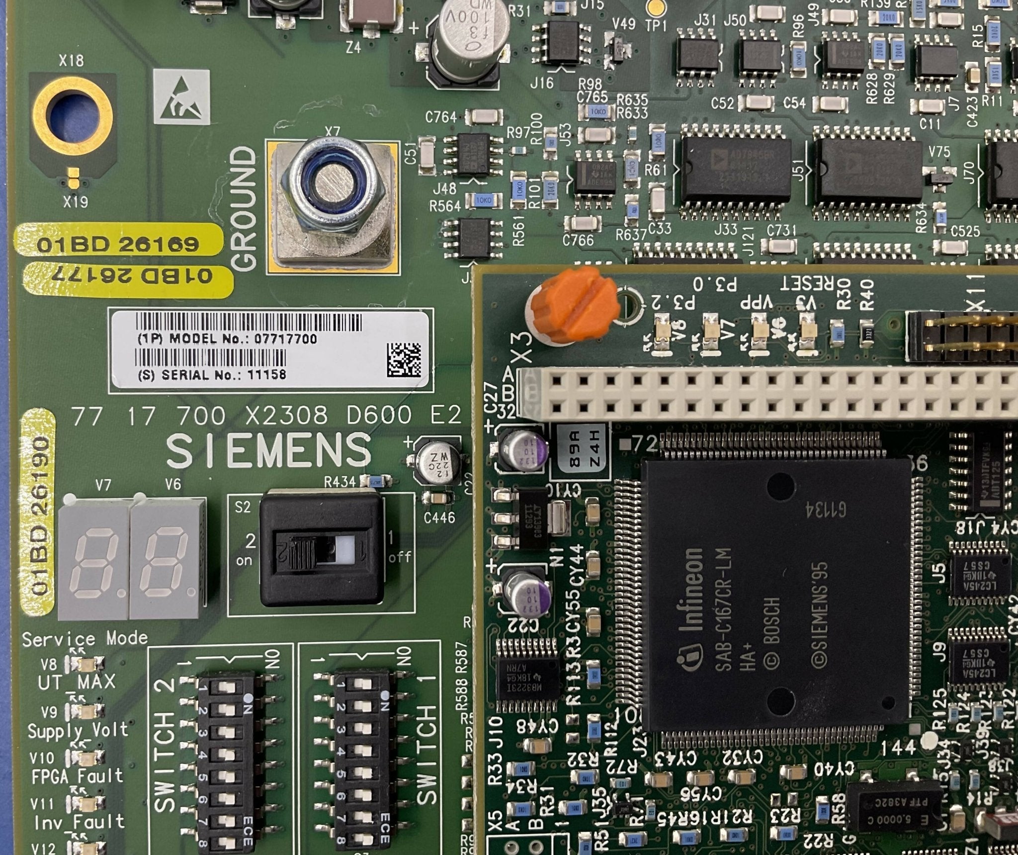Siemens 7717700 - D600 Board PCB X-Ray Control Label | Alo Tech Solutions