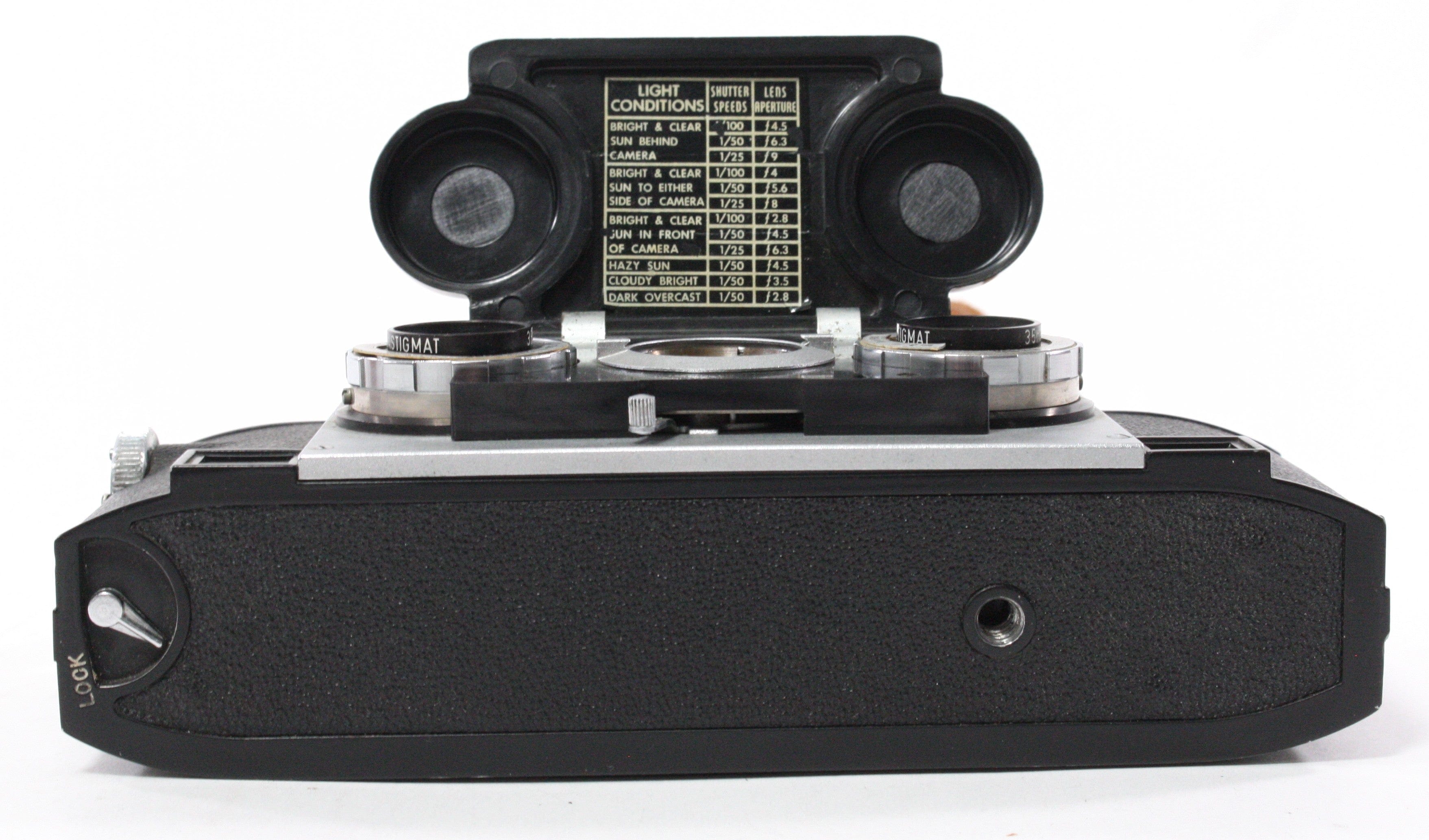 David White Stereo Realist Camera with Case/Flash