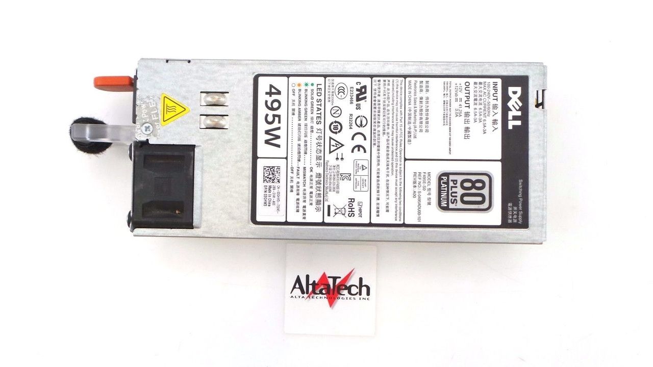 Dell 331-4603 80 Plus Platinum 495W Power Supply