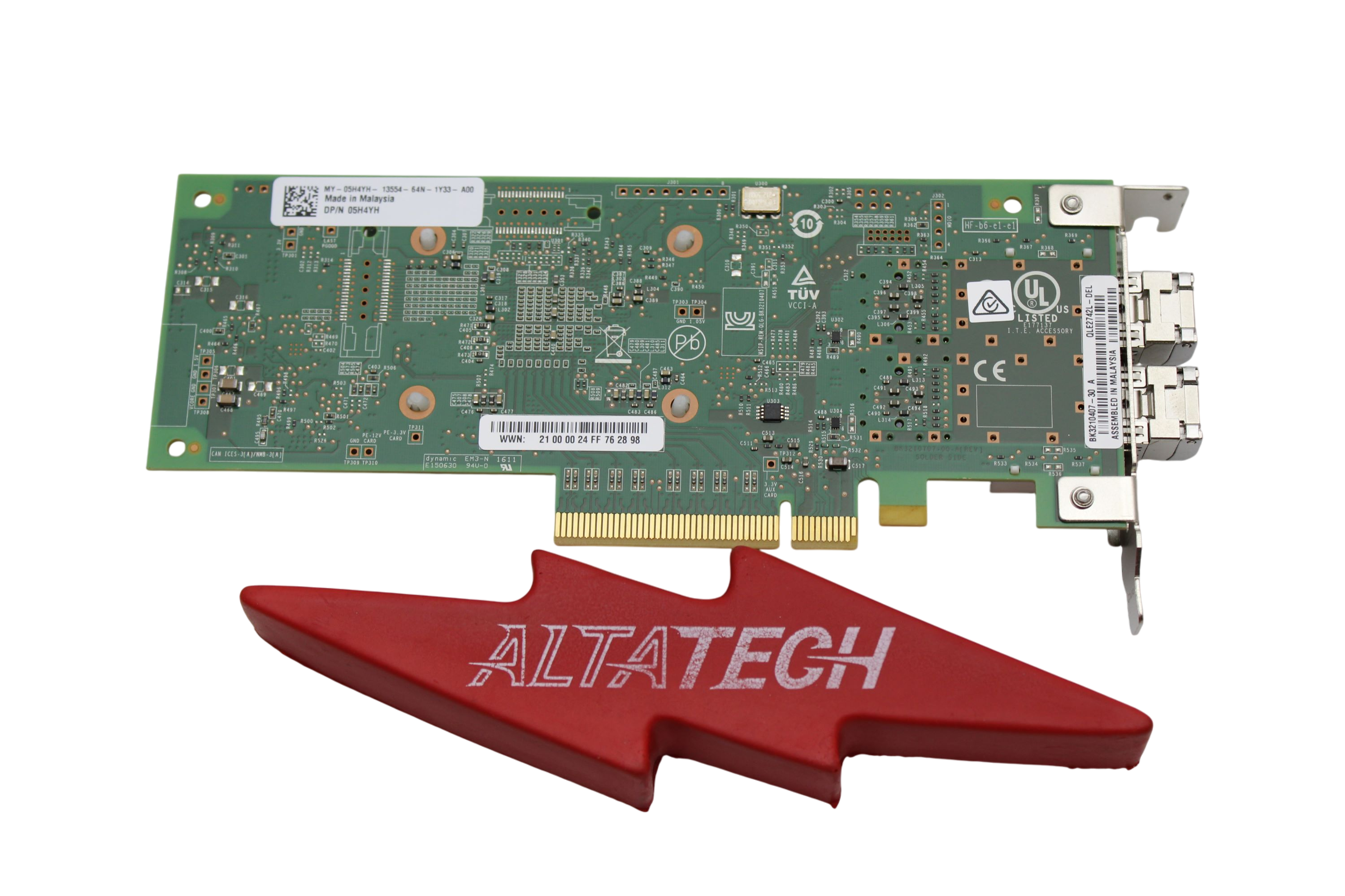 Dell 5H4YH 32GB SFP+ DP QLE2742-DEL HBA LP