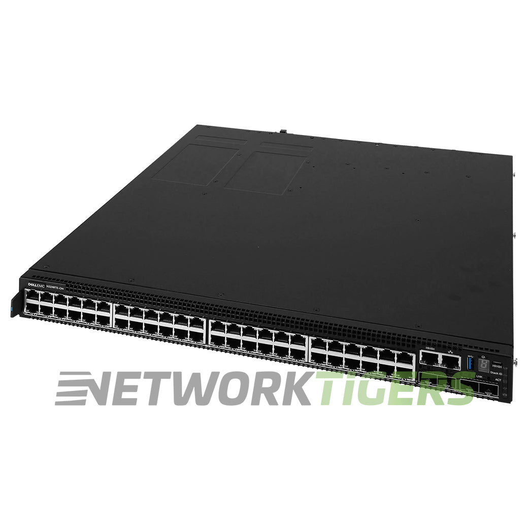 Dell N3248TE-ON-RA 48x 1GB RJ-45 4x 10GB SFP+ 2x QSFP28 B-F Air OS10 Switch