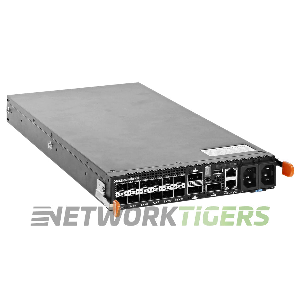 Dell S4112F-ON EMC S-Series 12x 10GB SFP+ 3x 100GB QSFP28 F-B Air No OS10 Switch
