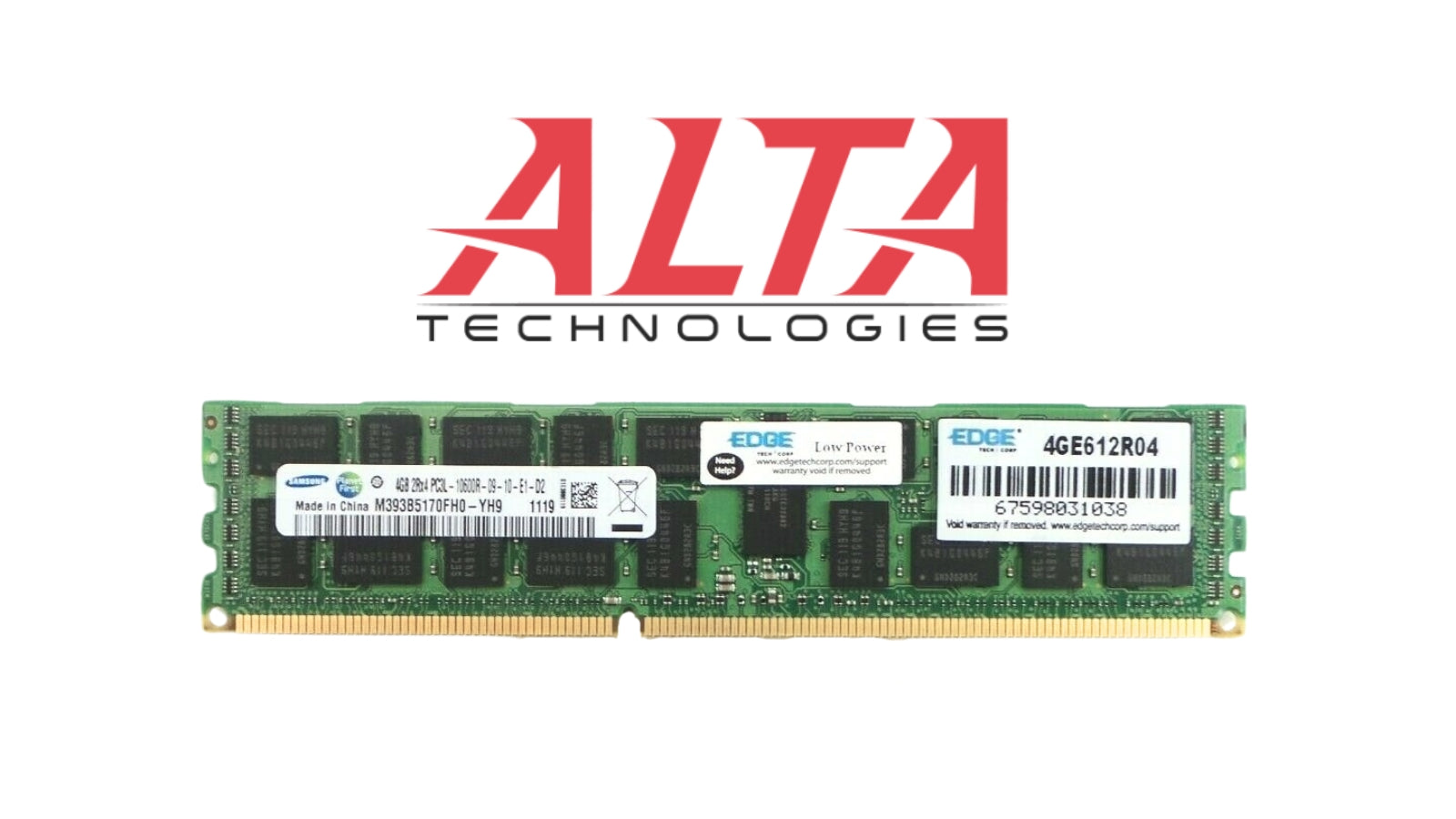 Dell D1TMC 4GB PC3L-10600R DDR3-1333 2RX4 ECC