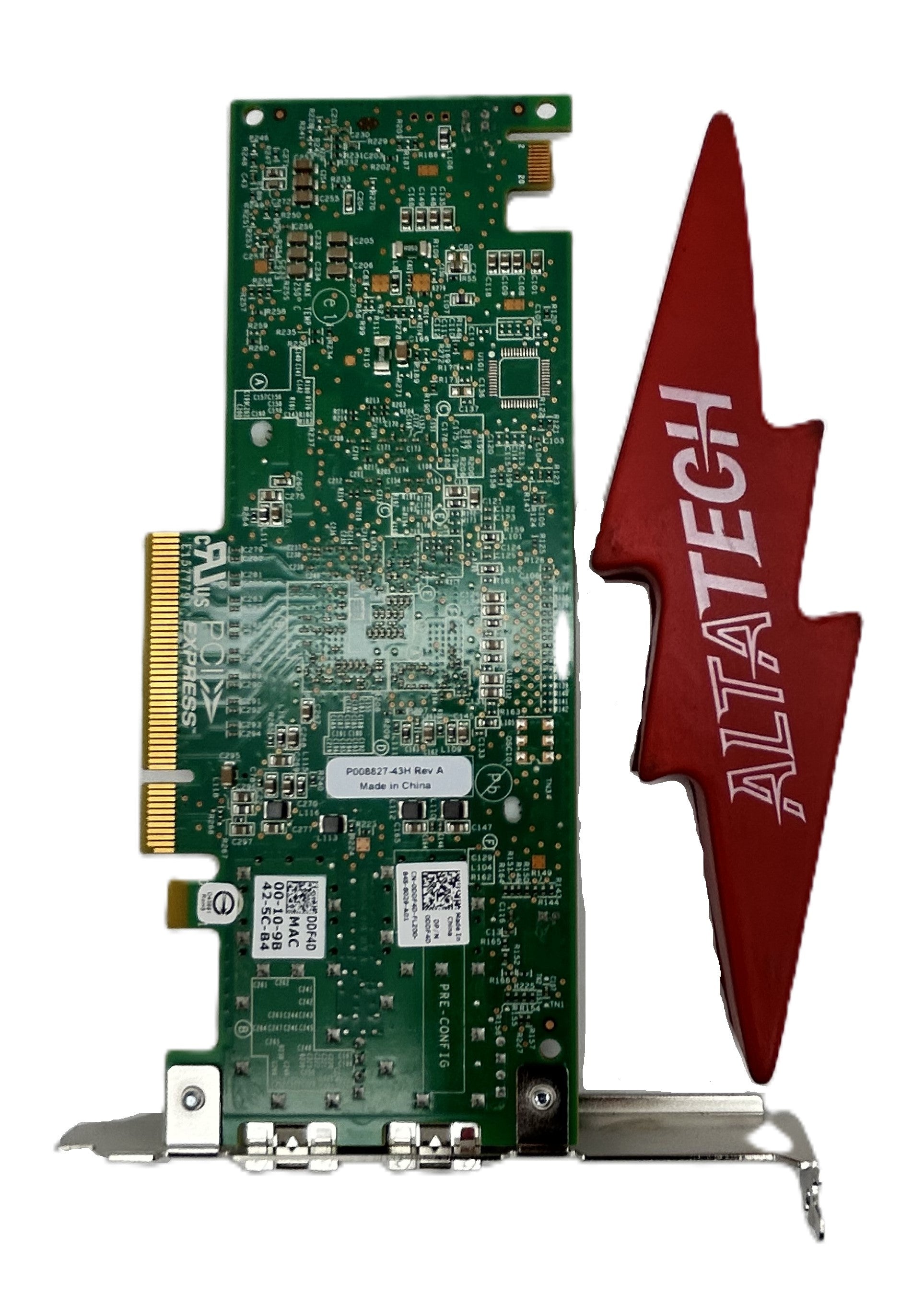 Dell DDF4D 10GB DUAL PORT SFP PCIE P008827 EML