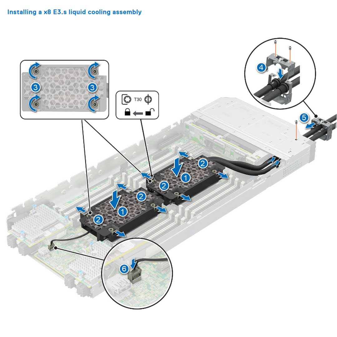 Dell PowerEdge MX760c 8 EDSFF E3.S Compute Sled Chassis