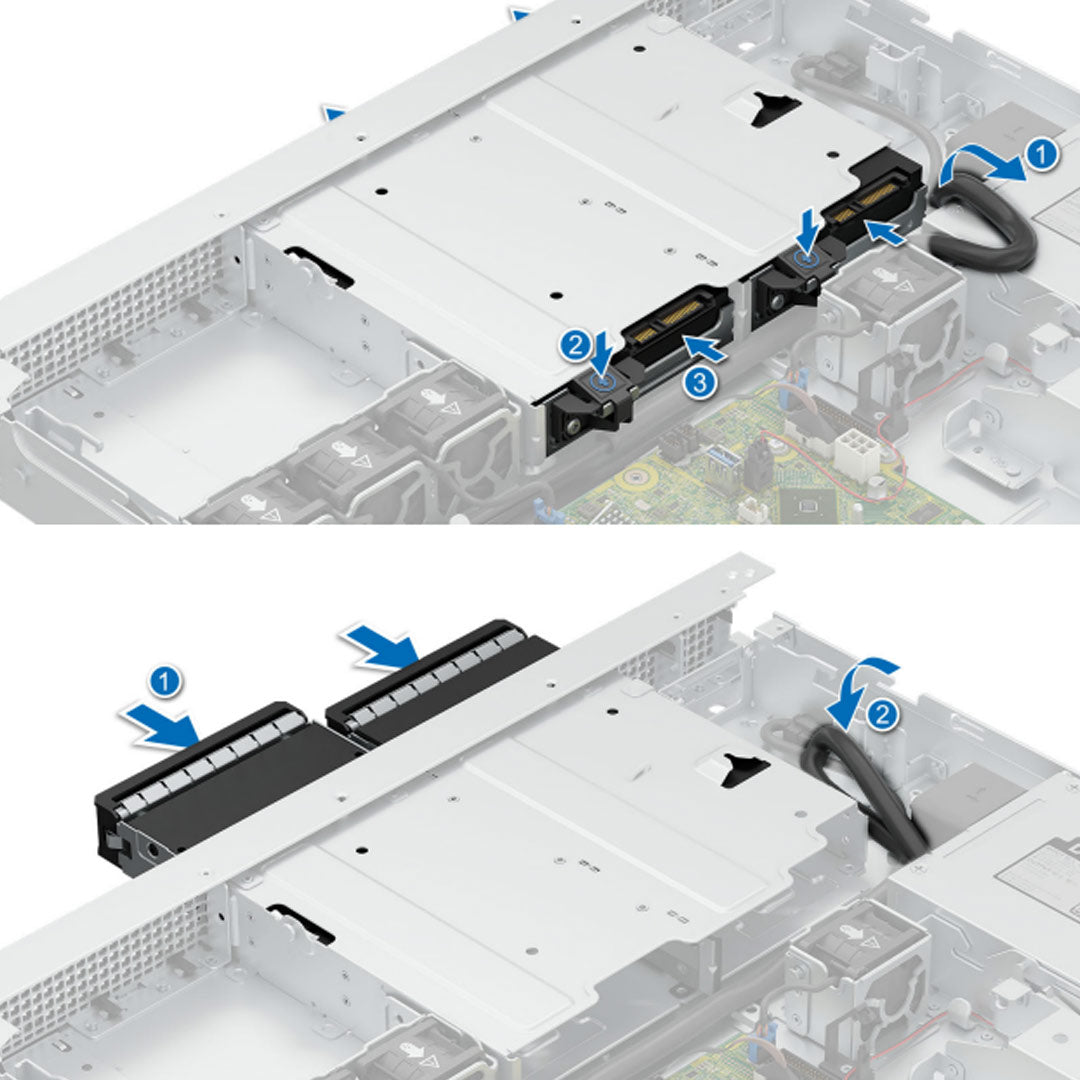 2x 3.5" SAS/SATA Cabled Rack Chassis | Refurbished Dell PowerEdge R260